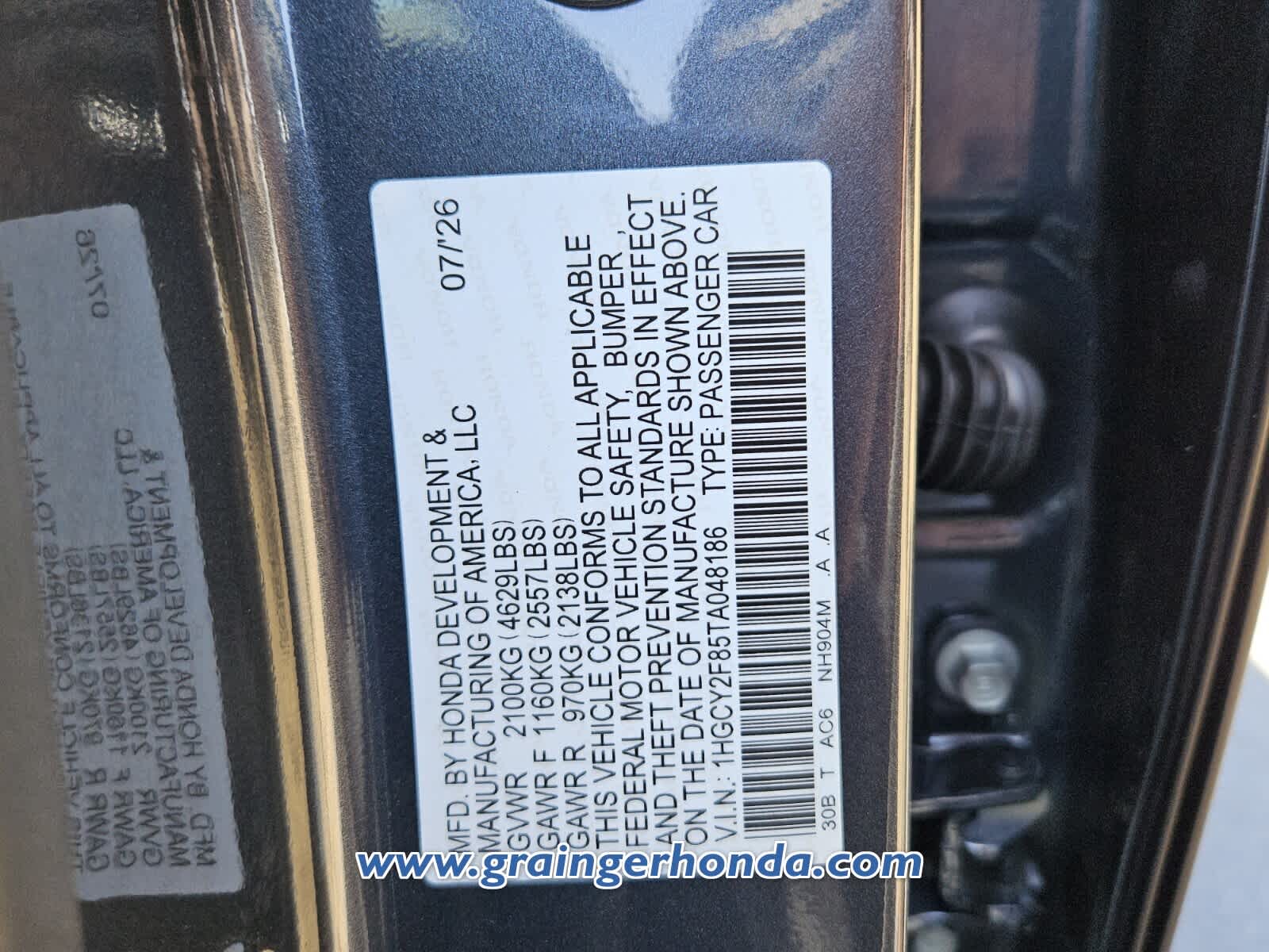 New 2026 Honda Accord Sedan Sedan
