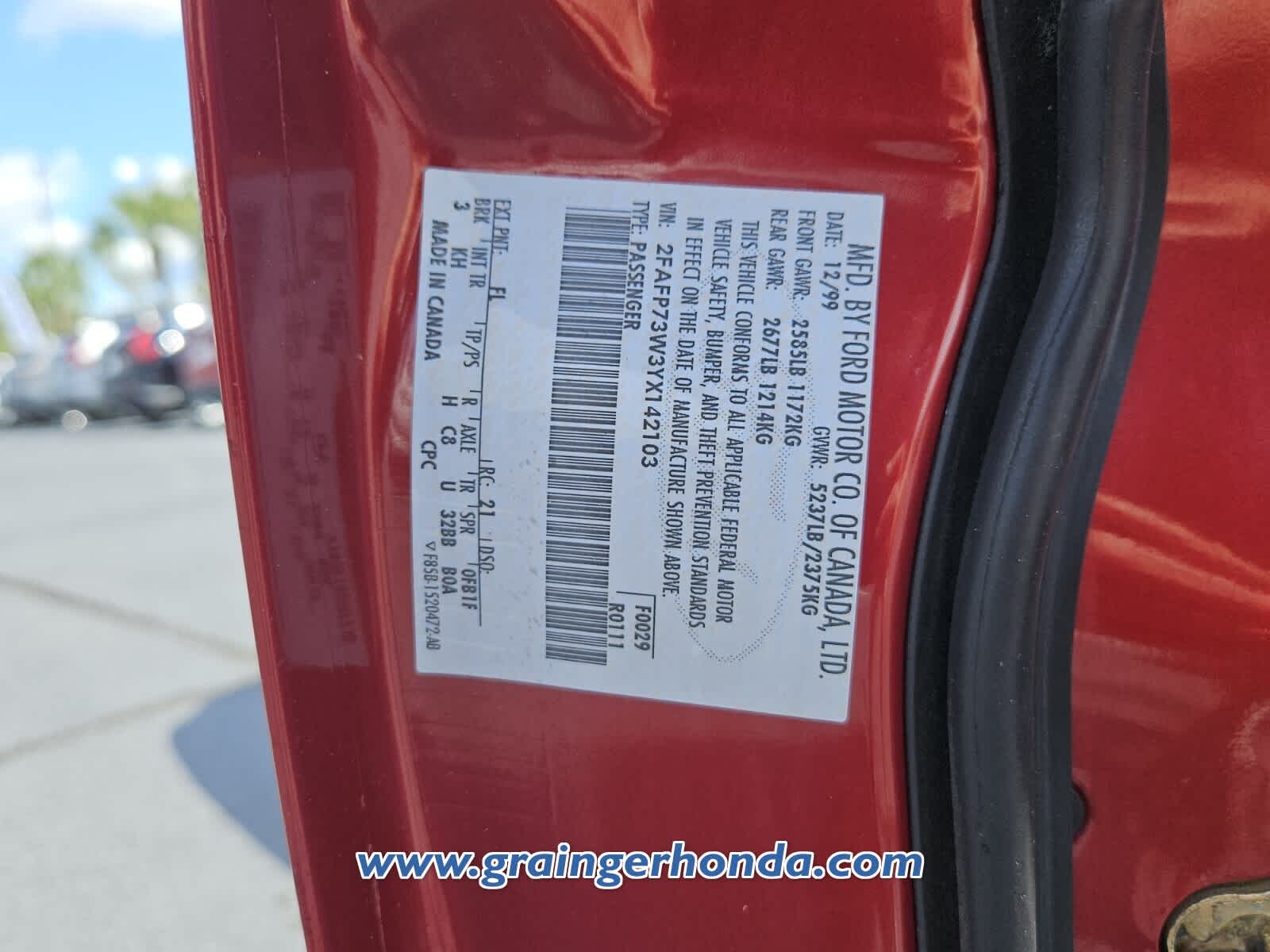 Used 2000 Ford Crown Victoria Sedan