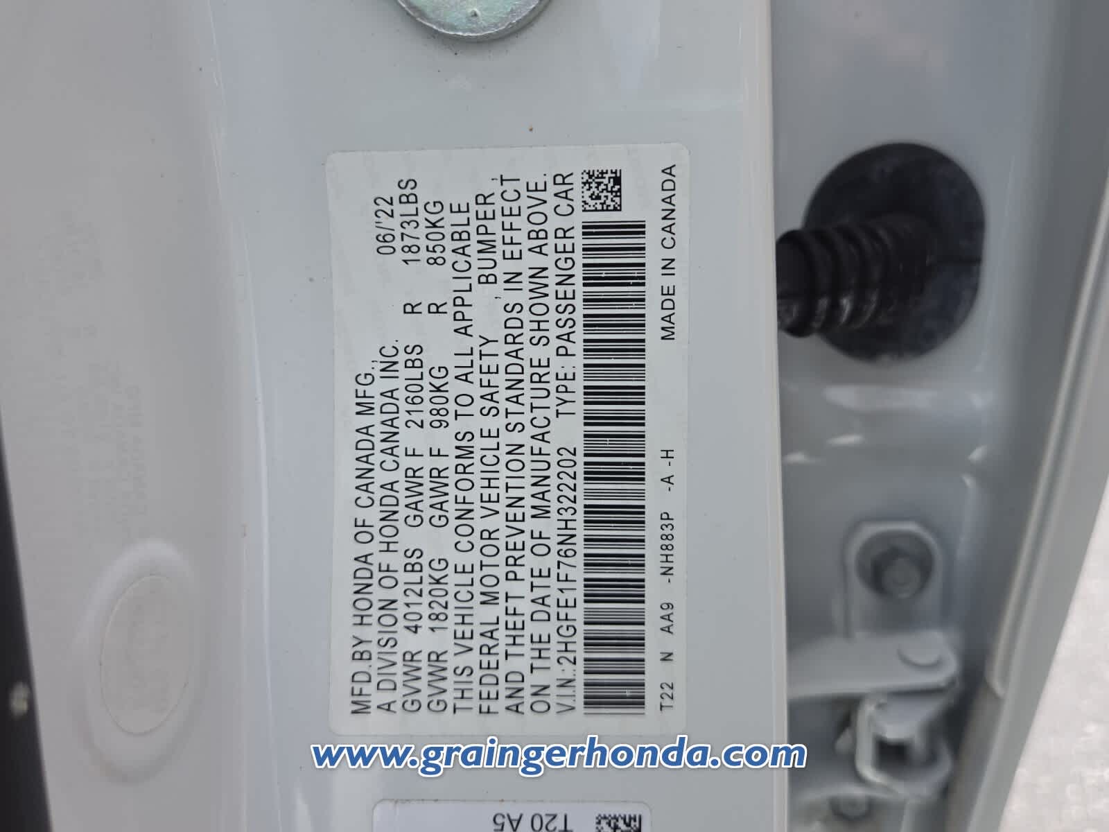 Used 2022 Honda Civic Sedan