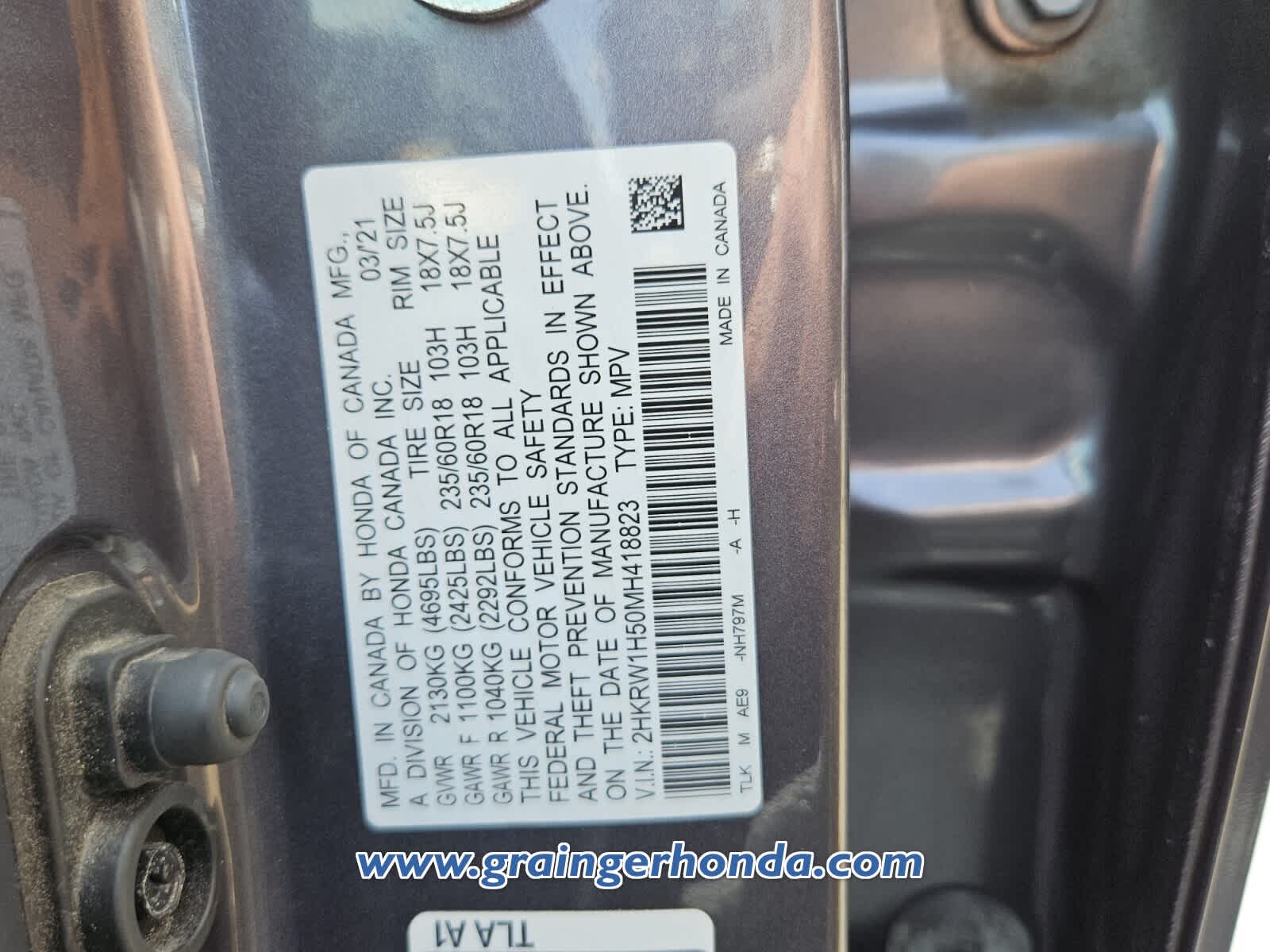 Used 2021 Honda CR-V SUV