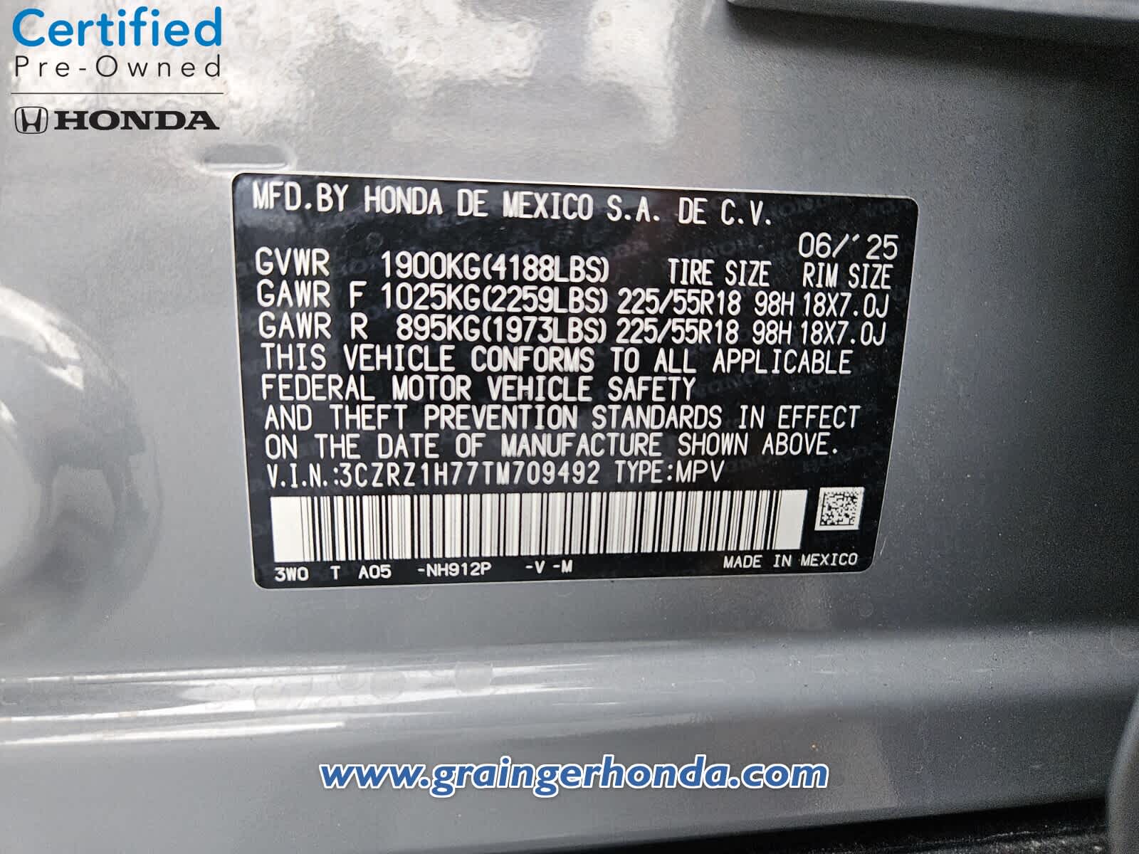Used 2026 Honda HR-V SUV