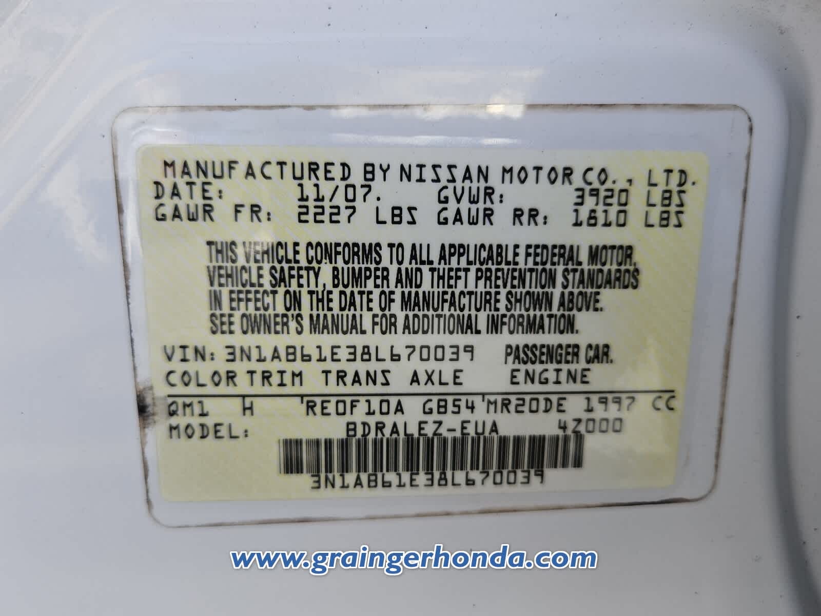 Used 2008 Nissan Sentra Sedan