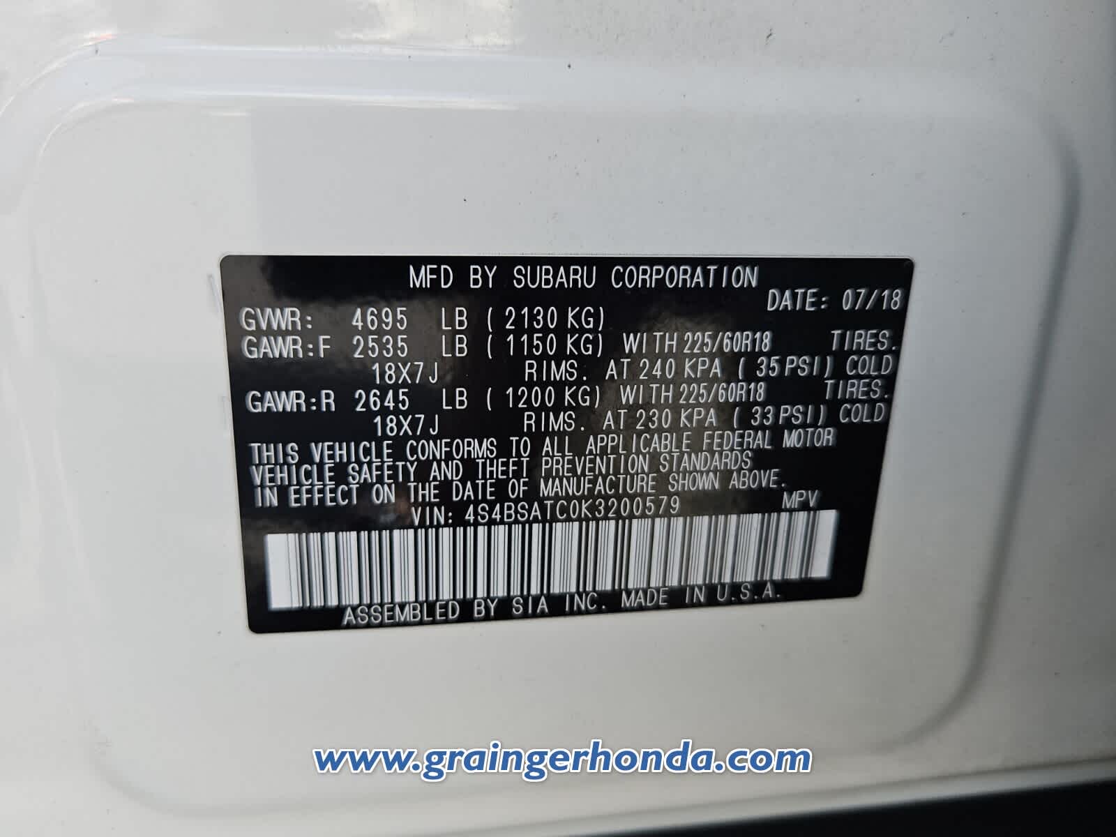 Used 2019 Subaru Outback SUV