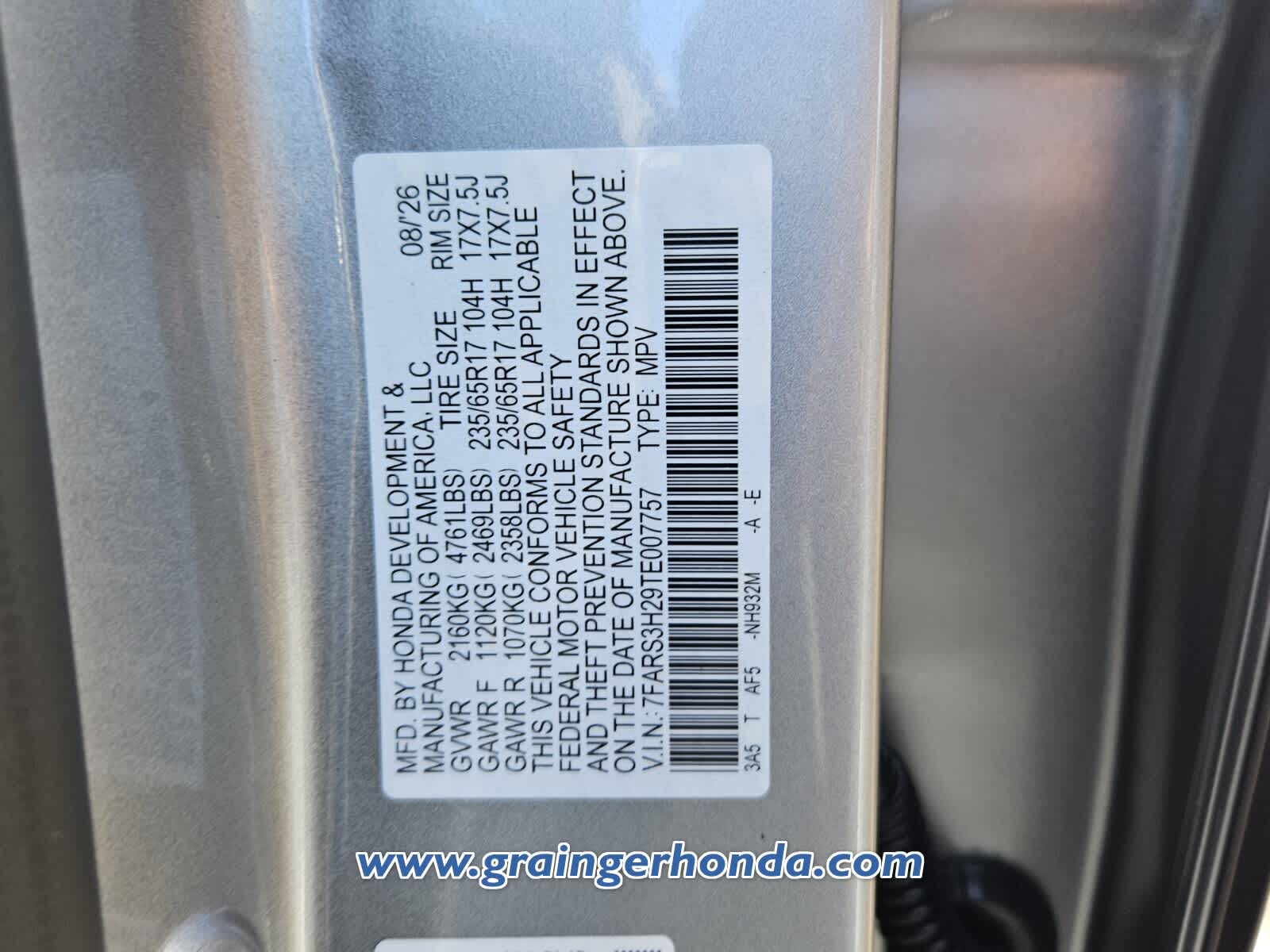 New 2026 Honda CR-V SUV