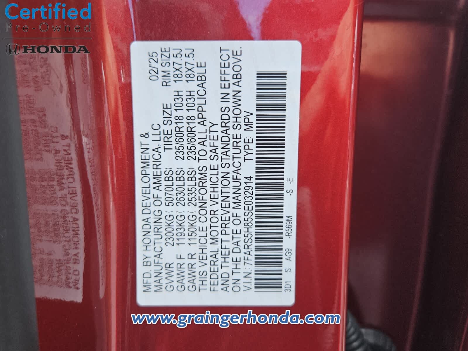 Used 2025 Honda CR-V SUV