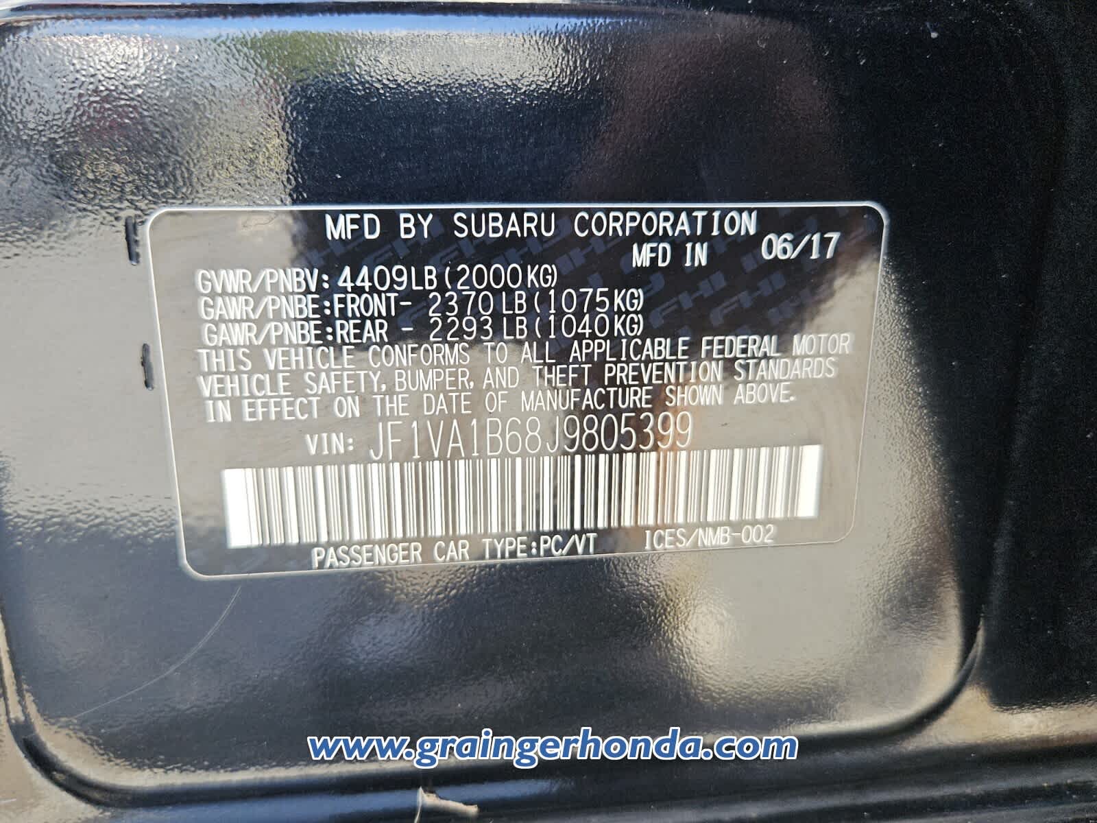 Used 2018 Subaru WRX Sedan