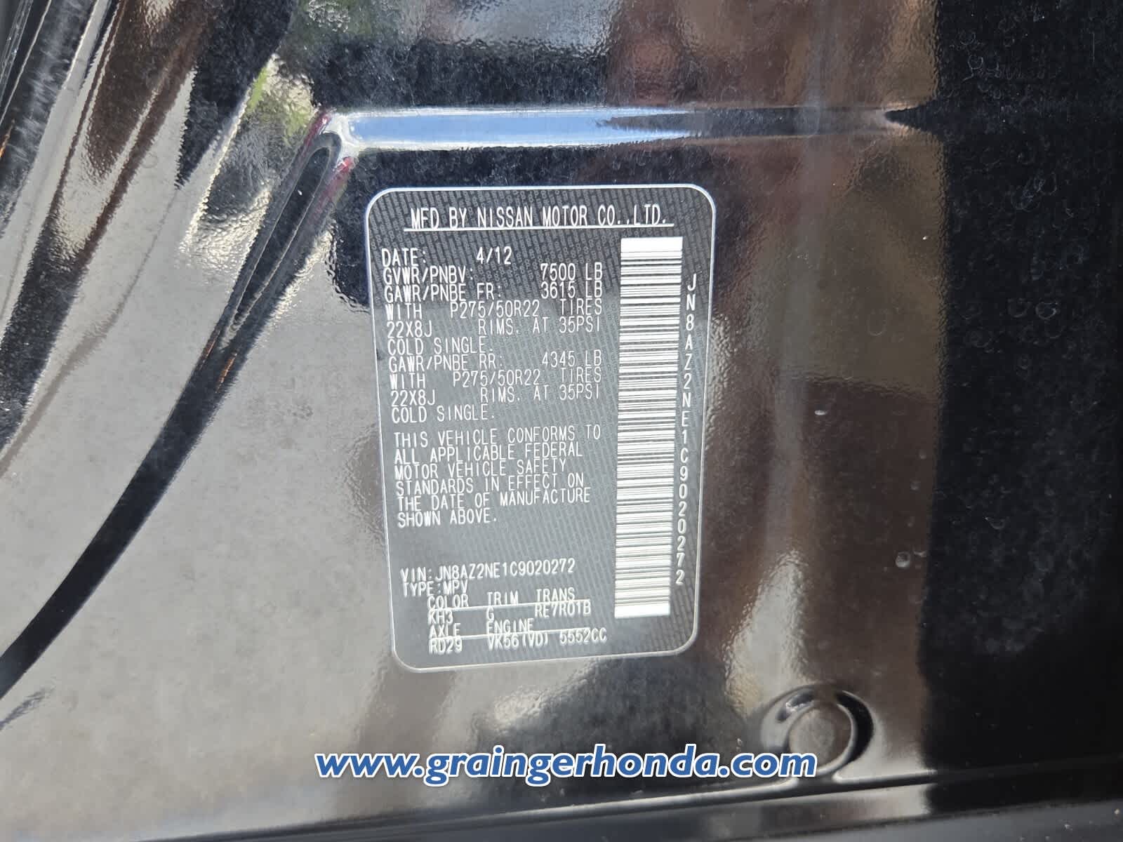 Used 2012 Infiniti QX56 SUV