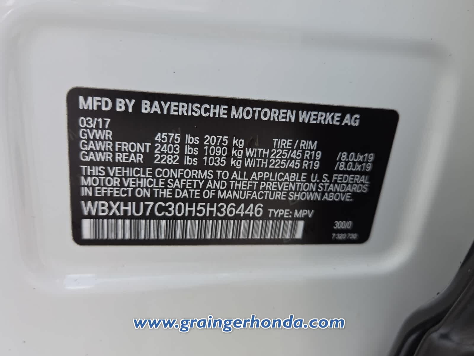 Used 2017 BMW X1 sDrive28i SUV