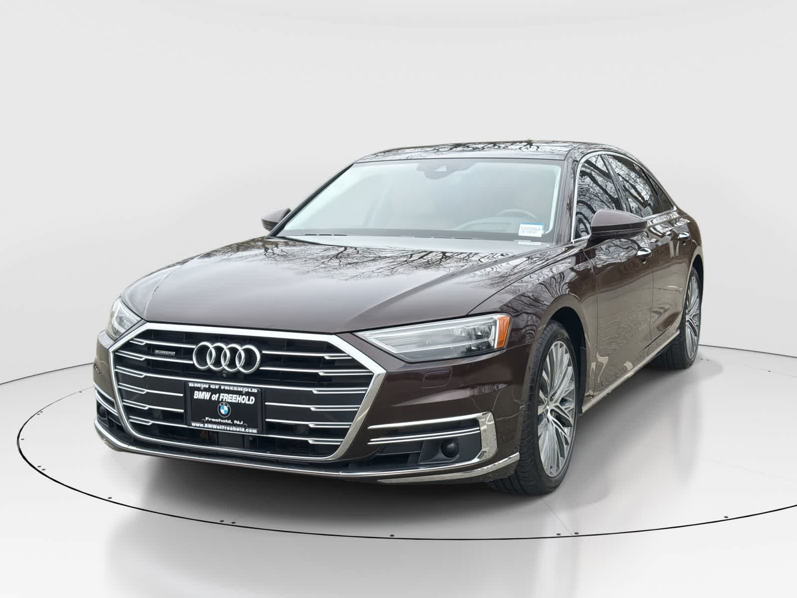 Seville Red Metallic 2019 Audi A8 L 55 TFSI quattro Sedan All-Wheel Drive 8-Speed Automatic