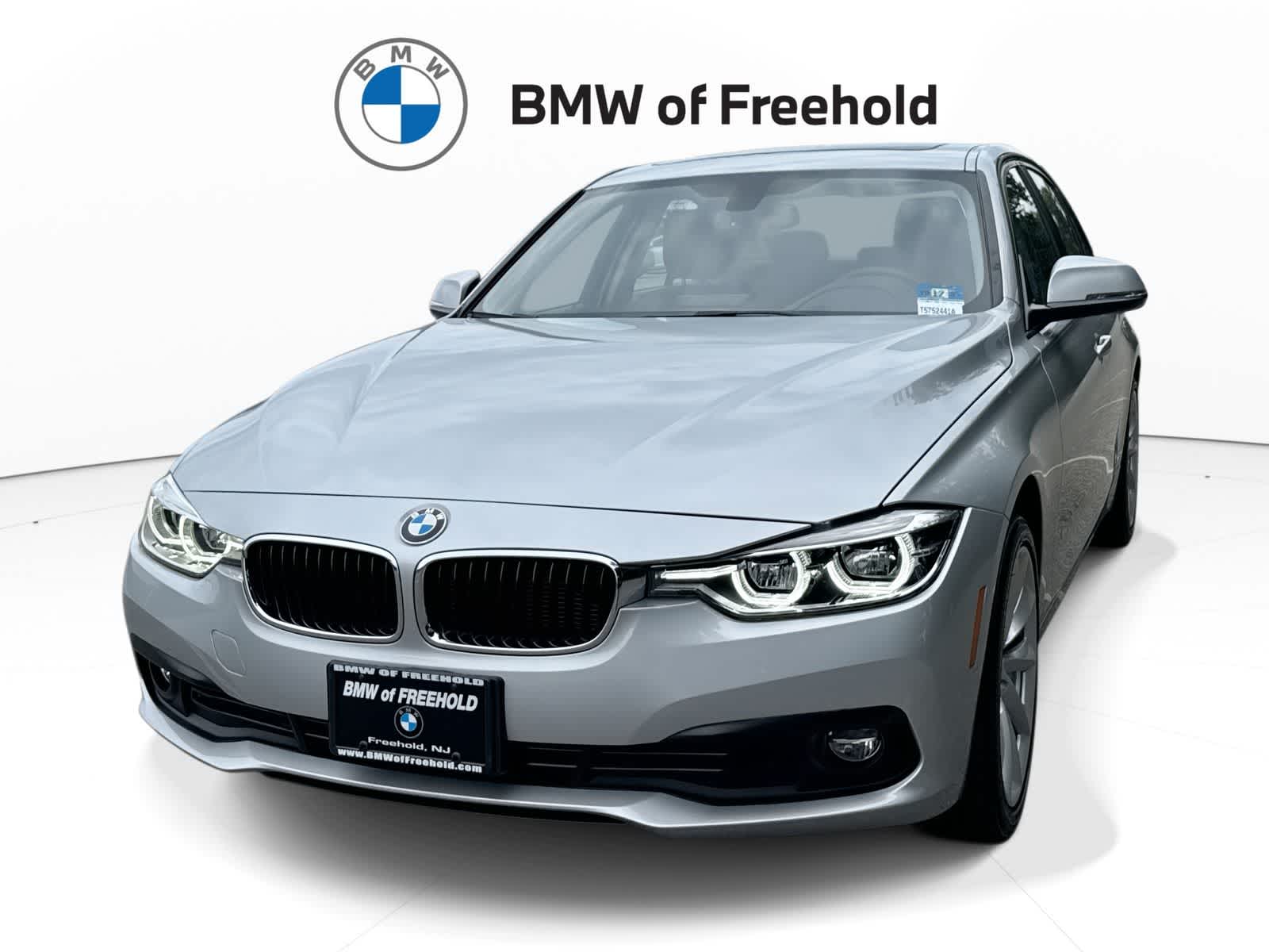 Glacier Silver Metallic 2018 BMW 3 Series Sedan All-Wheel Drive 8-Speed Automatic