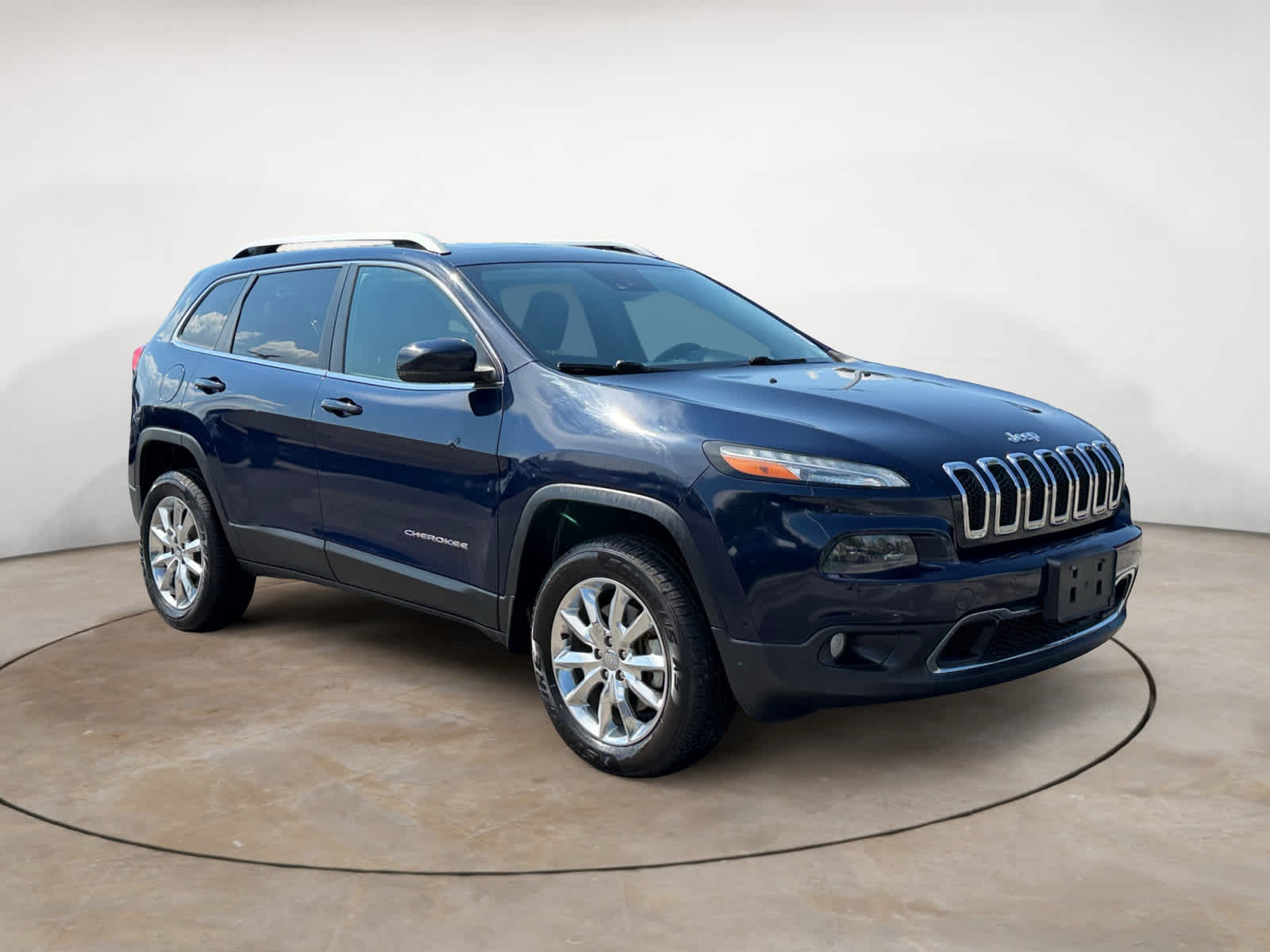 True Blue Pearlcoat 2015 Jeep Cherokee SUV / Crossover Four-Wheel Drive 9-Speed Automatic