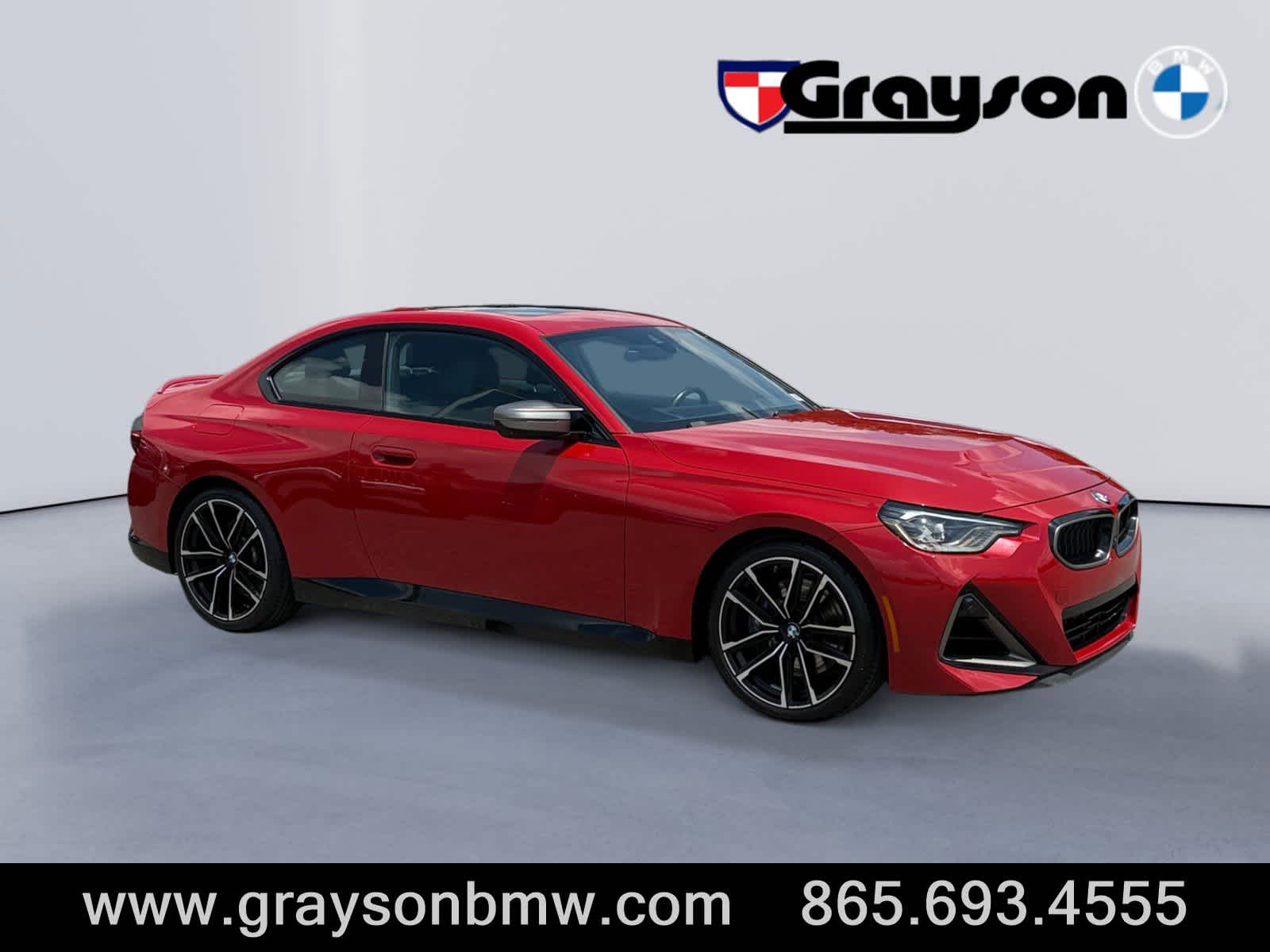 Red 2024 BMW 2 Series M240i Coupe RWD Coupe Rear-Wheel Drive 8-Speed Automatic