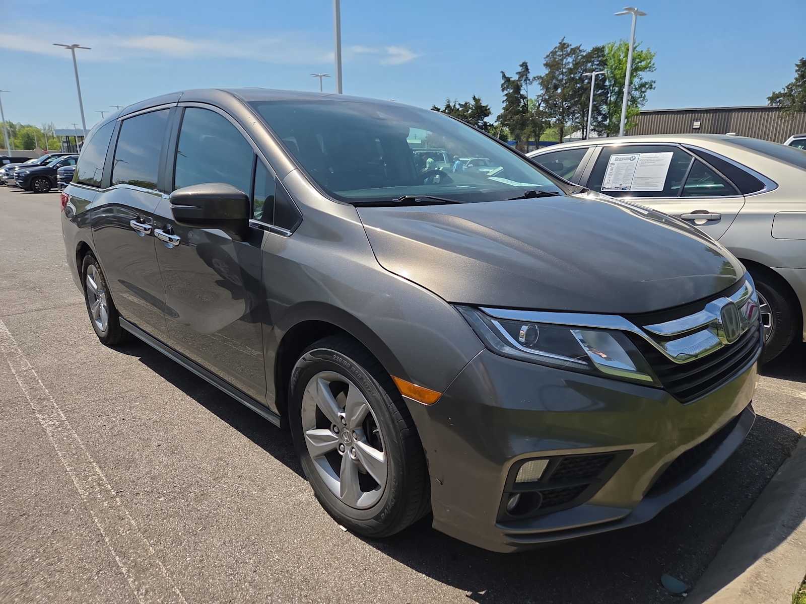Gray 2019 Honda Odyssey EX-L FWD Minivan Front-Wheel Drive 9-Speed Automatic