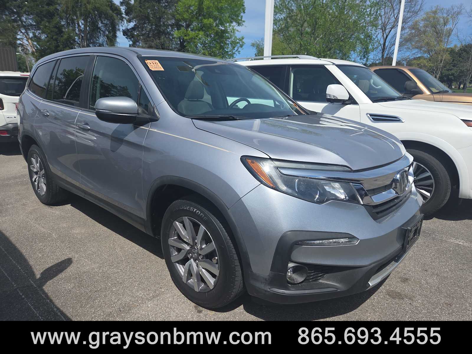 Lunar Silver Metallic 2019 Honda Pilot EX-L FWD SUV / Crossover Front-Wheel Drive 6-Speed Automatic
