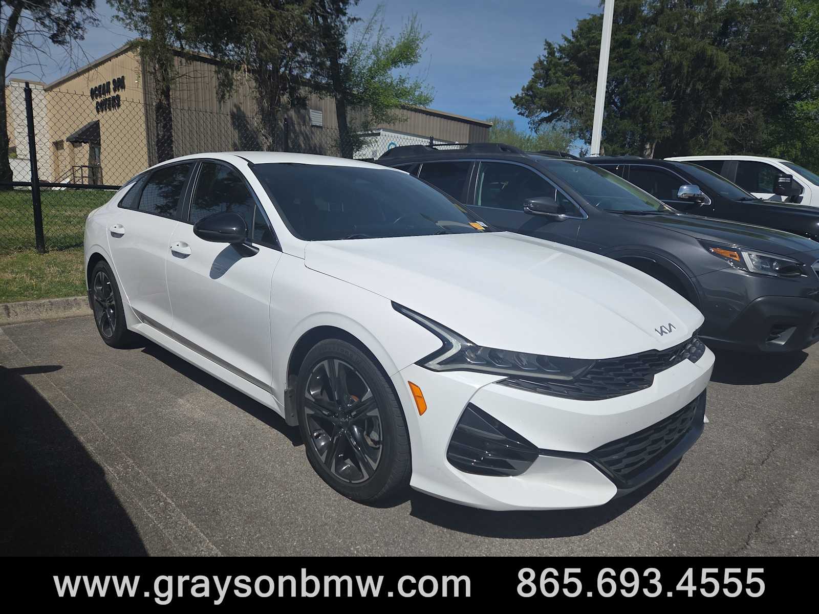 Glacial White Pearl 2022 Kia K5 GT-Line FWD Sedan Front-Wheel Drive Automatic