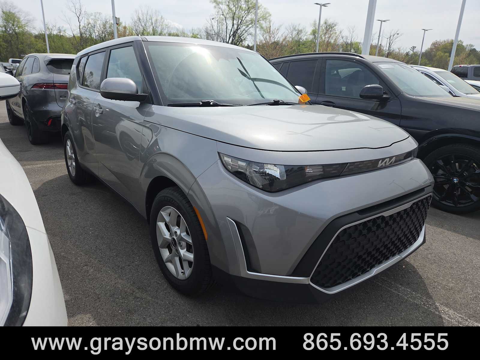 Steel Gray 2023 Kia Soul LX FWD SUV / Crossover Front-Wheel Drive Continuously Variable Transmission