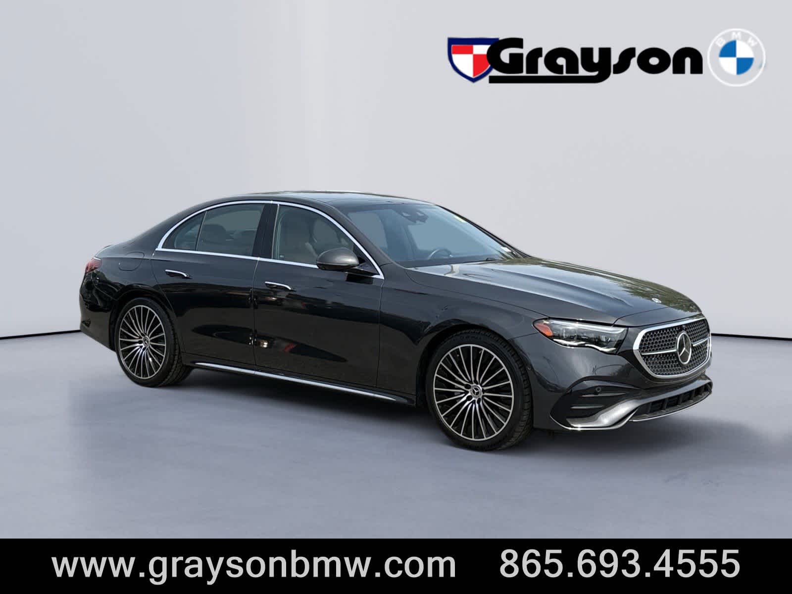 Gray (Graphite Grey Metallic) 2024 Mercedes-Benz E-Class E 350 4MATIC Sedan All-Wheel Drive 9-Speed Automatic