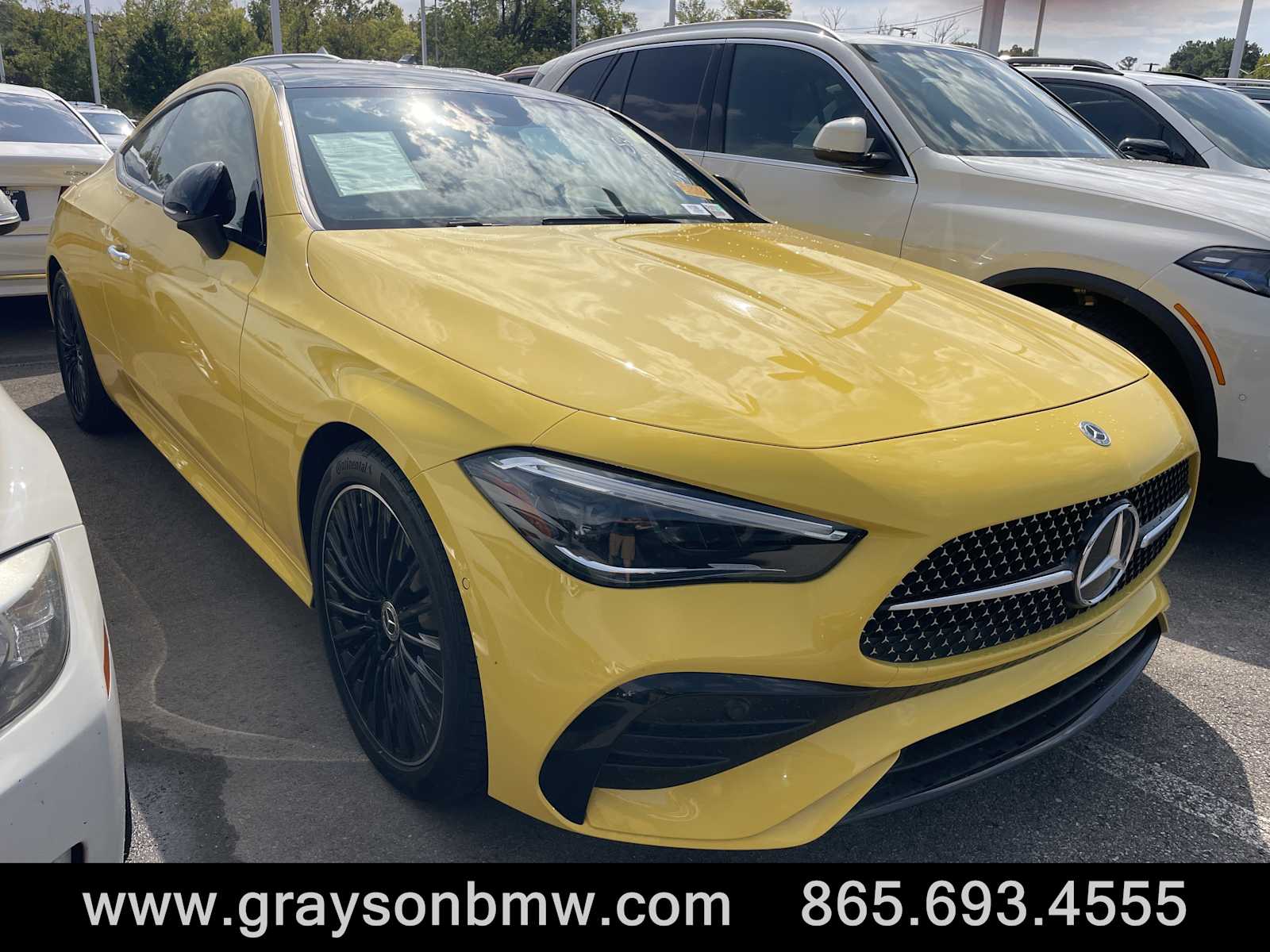 Sun Yellow 2026 Mercedes-Benz CLE Coupe All-Wheel Drive 9-Speed Automatic