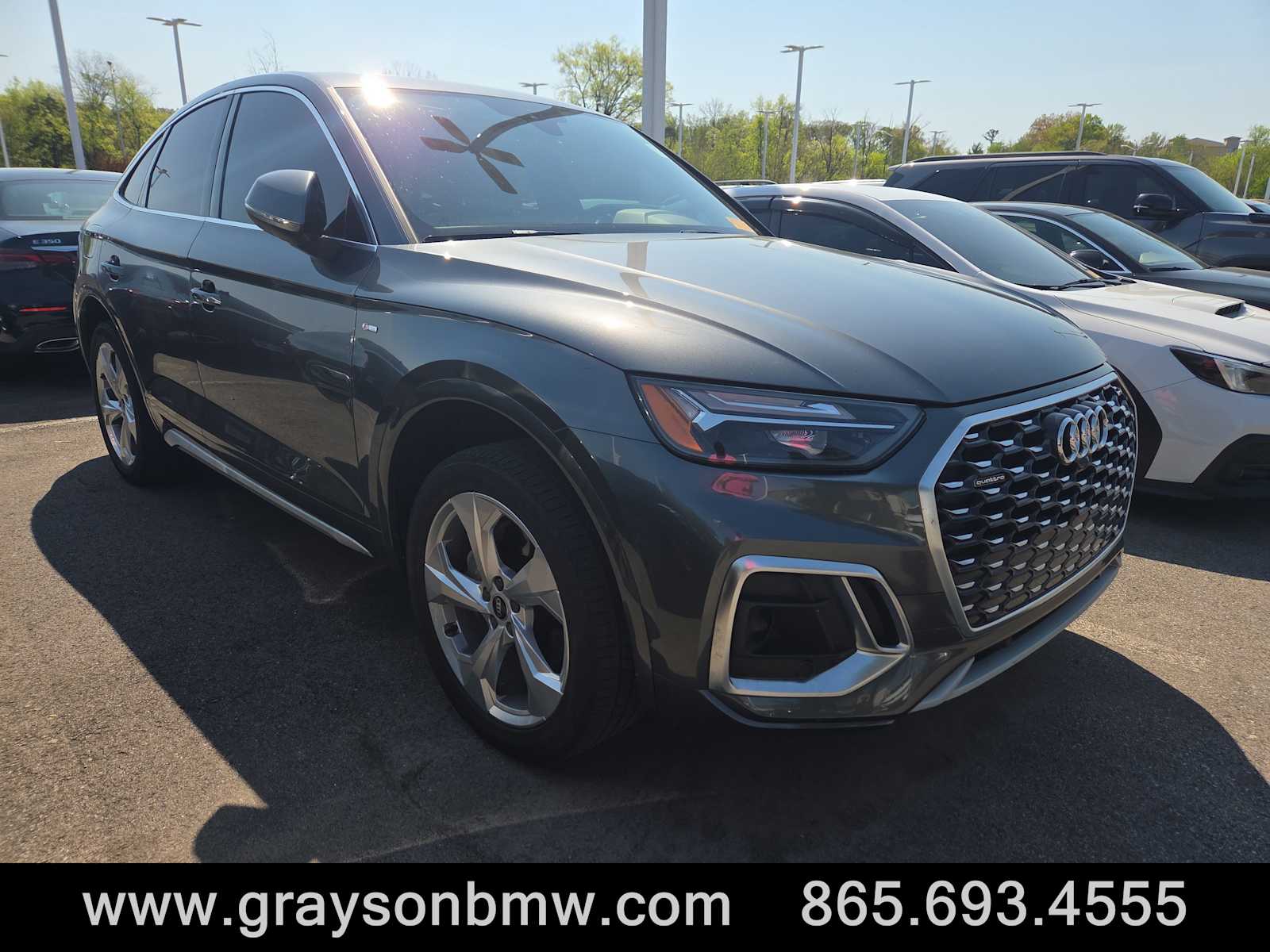 Gray 2024 Audi Q5 Sportback quattro Premium S Line 45 TFSI AWD Sedan All-Wheel Drive 7-Speed Automatic
