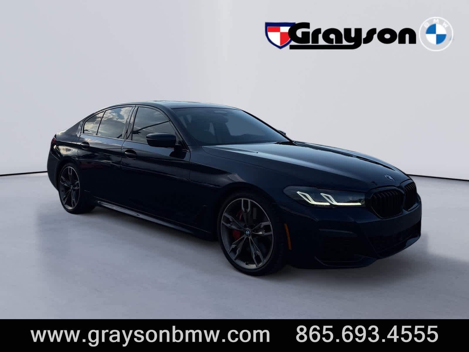 Tanzanite Blue II Metallic 2023 BMW 5 Series Sedan All-Wheel Drive 8-Speed Automatic