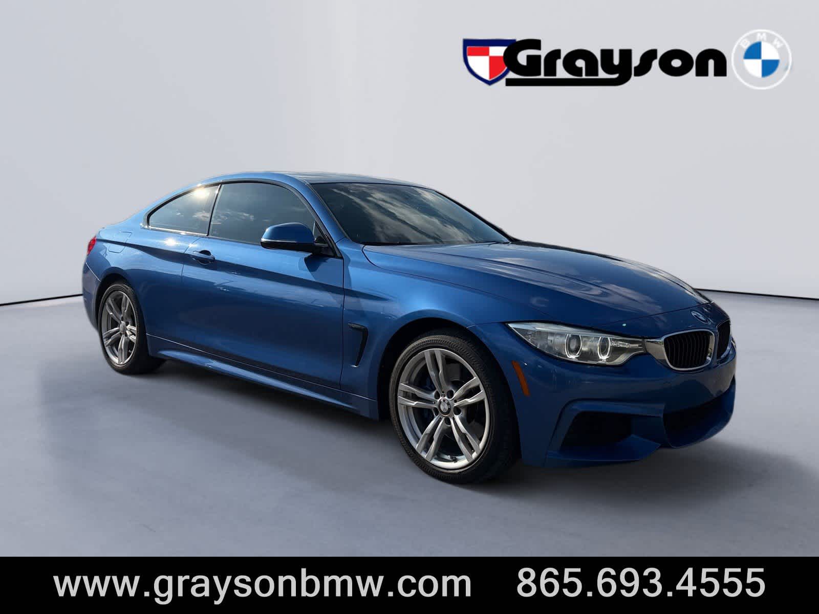 Blue 2014 BMW 4 Series Coupe All-Wheel Drive 8-Speed Automatic