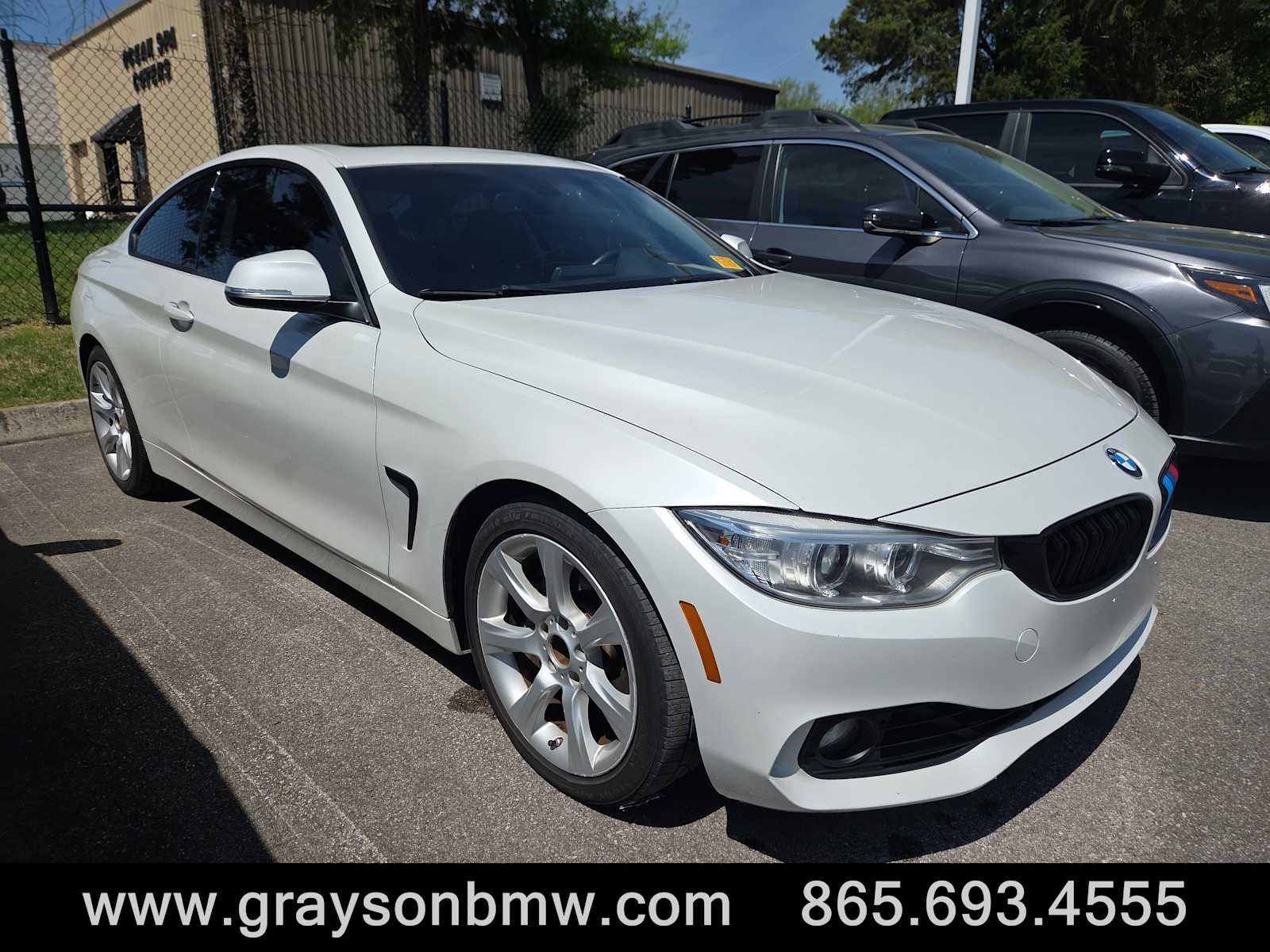 White 2015 BMW 4 Series 435i Coupe RWD Coupe Rear-Wheel Drive Automatic