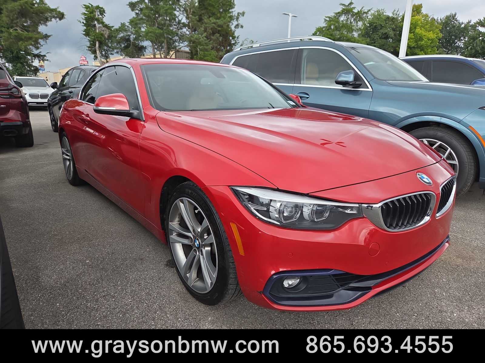 Red 2018 BMW 4 Series Convertible Rear-Wheel Drive 8-Speed Automatic