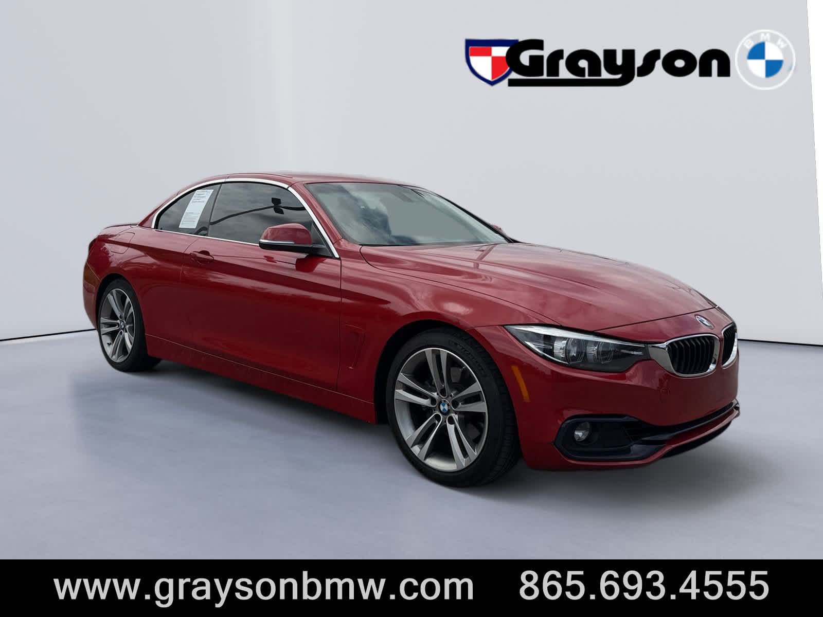 Red 2018 BMW 4 Series Convertible Rear-Wheel Drive 8-Speed Automatic