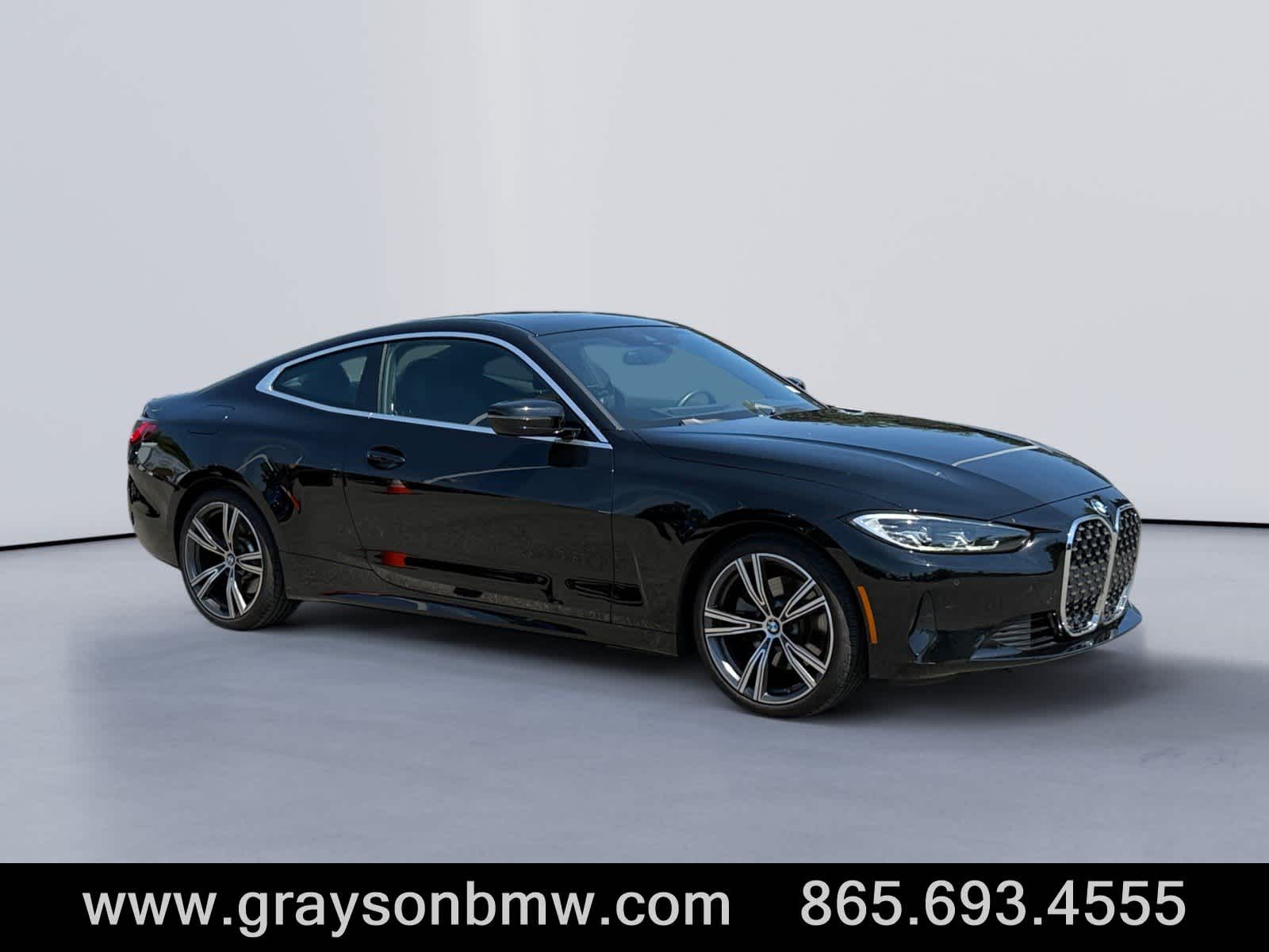 Jet Black 2024 BMW 4 Series Coupe All-Wheel Drive 8-Speed Automatic