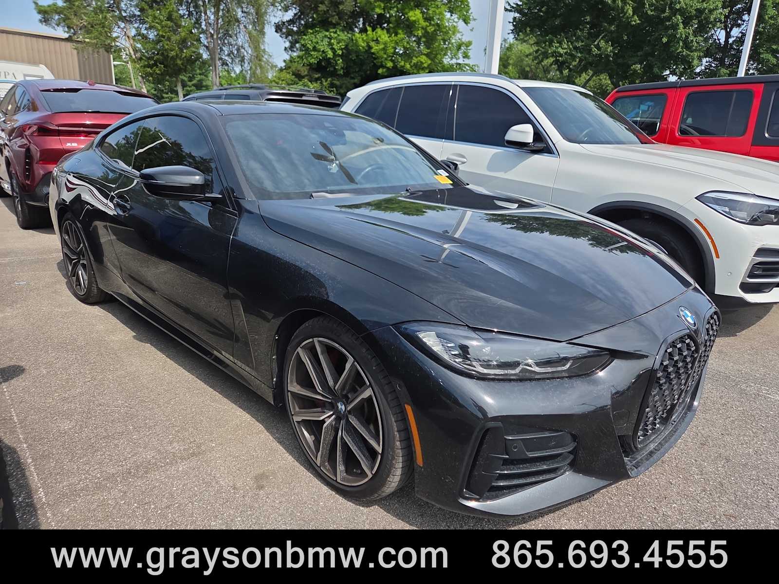 Black Sapphire Metallic 2023 BMW 4 Series M440i Coupe RWD Coupe Rear-Wheel Drive 8-Speed Automatic