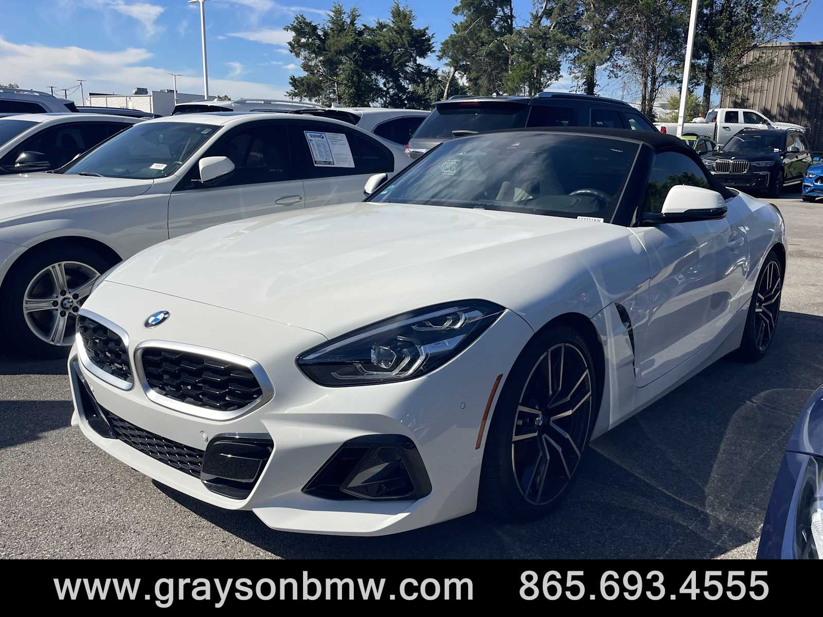 Alpine White 2023 BMW Z4 Convertible Rear-Wheel Drive 8-Speed Automatic