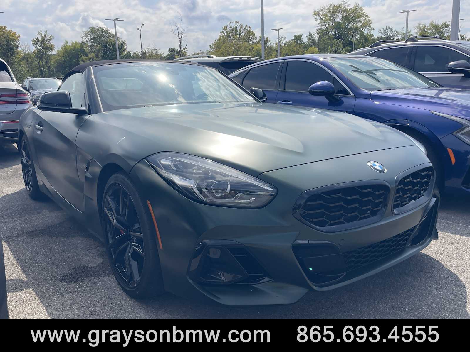 Frozen Deep Green Metallic 2026 BMW Z4 Convertible Rear-Wheel Drive 6-Speed Manual