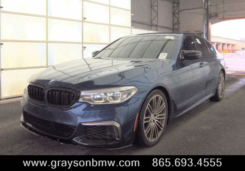 Mediterranean Blue Metallic 2019 BMW 5 Series M550i xDrive Sedan AWD Sedan All-Wheel Drive 8-Speed Automatic