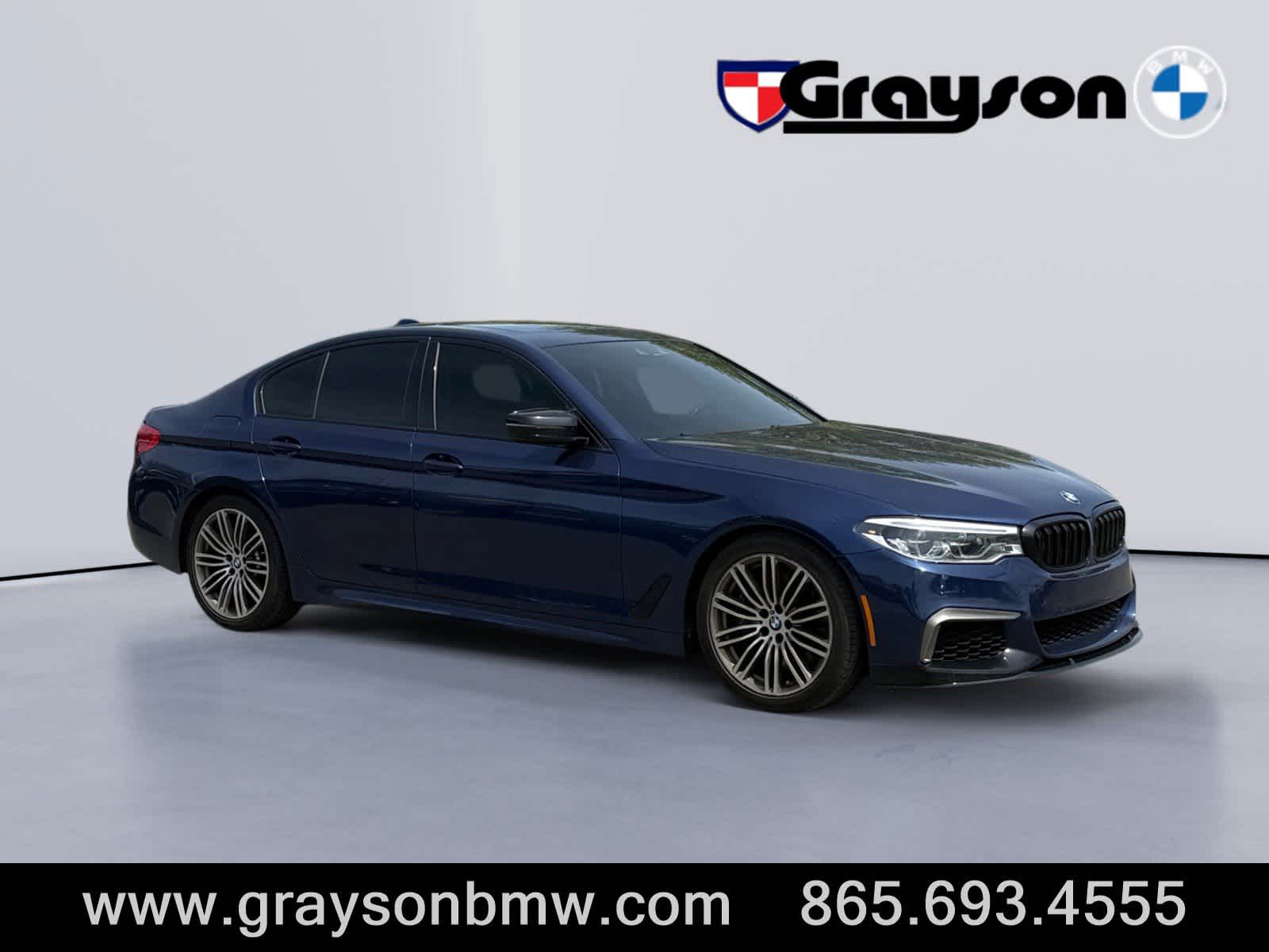Mediterranean Blue Metallic 2019 BMW 5 Series M550i xDrive Sedan AWD Sedan All-Wheel Drive 8-Speed Automatic