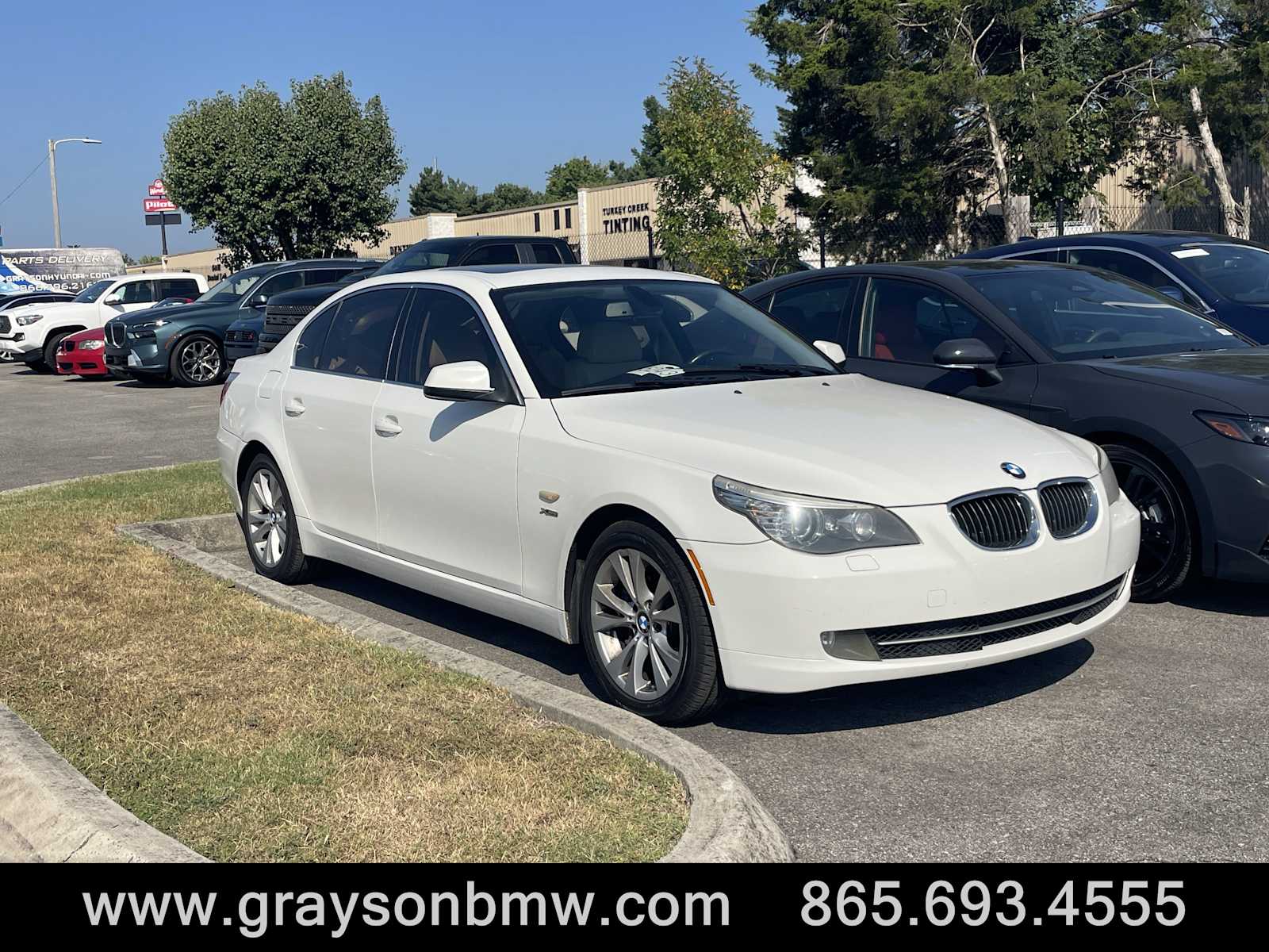 White 2010 BMW 5 Series Sedan All-Wheel Drive Manual