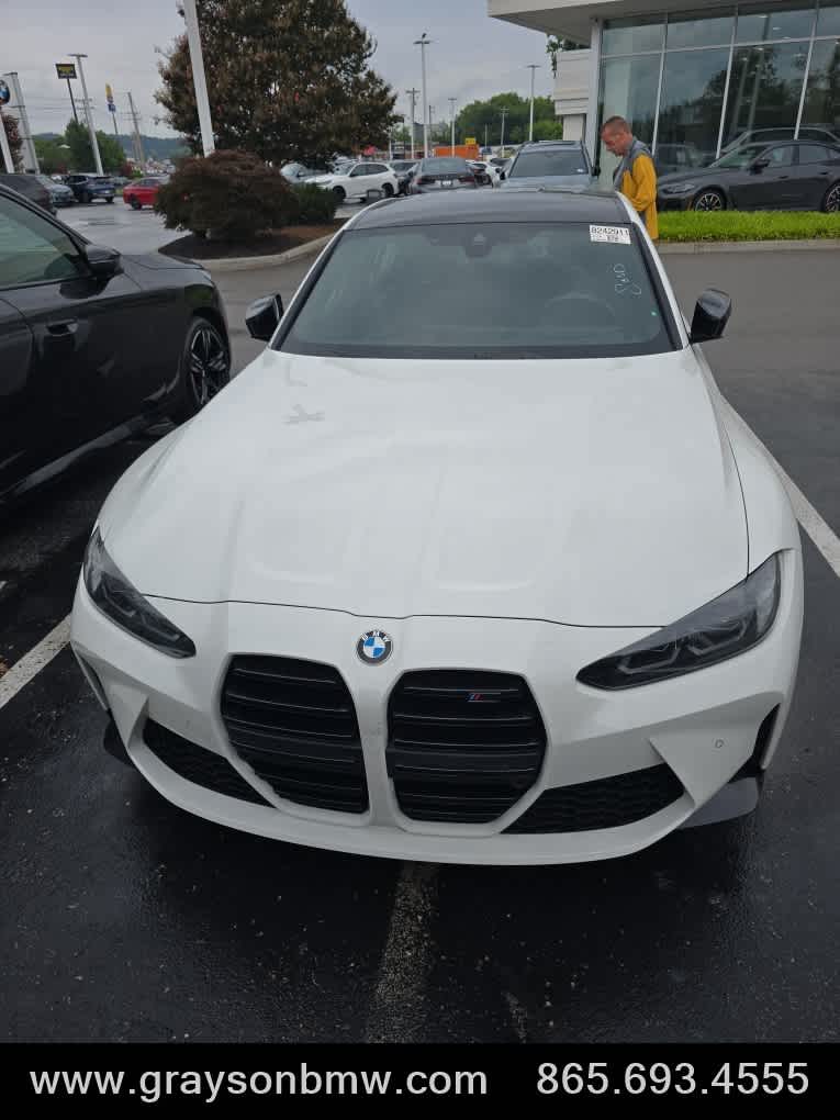 Alpine White 2023 BMW M3 Sedan All-Wheel Drive 8-Speed Automatic