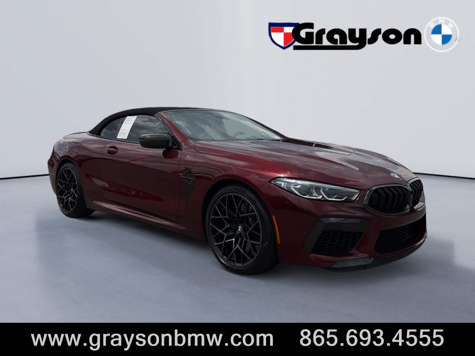 Aventurin Red Metallic 2022 BMW M8 Convertible All-Wheel Drive 8-Speed Automatic