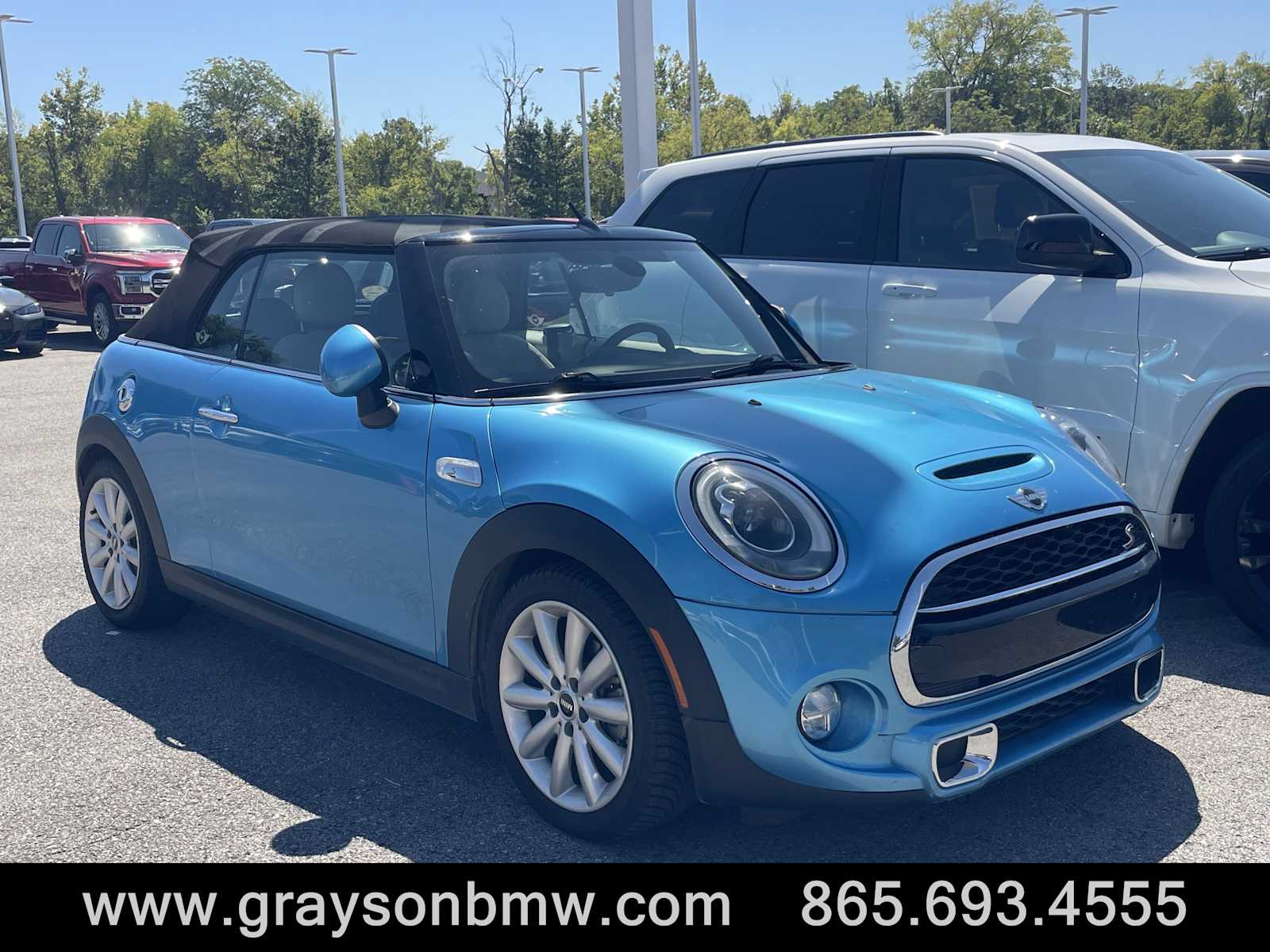 Blue 2016 MINI Cooper Convertible Front-Wheel Drive Automatic