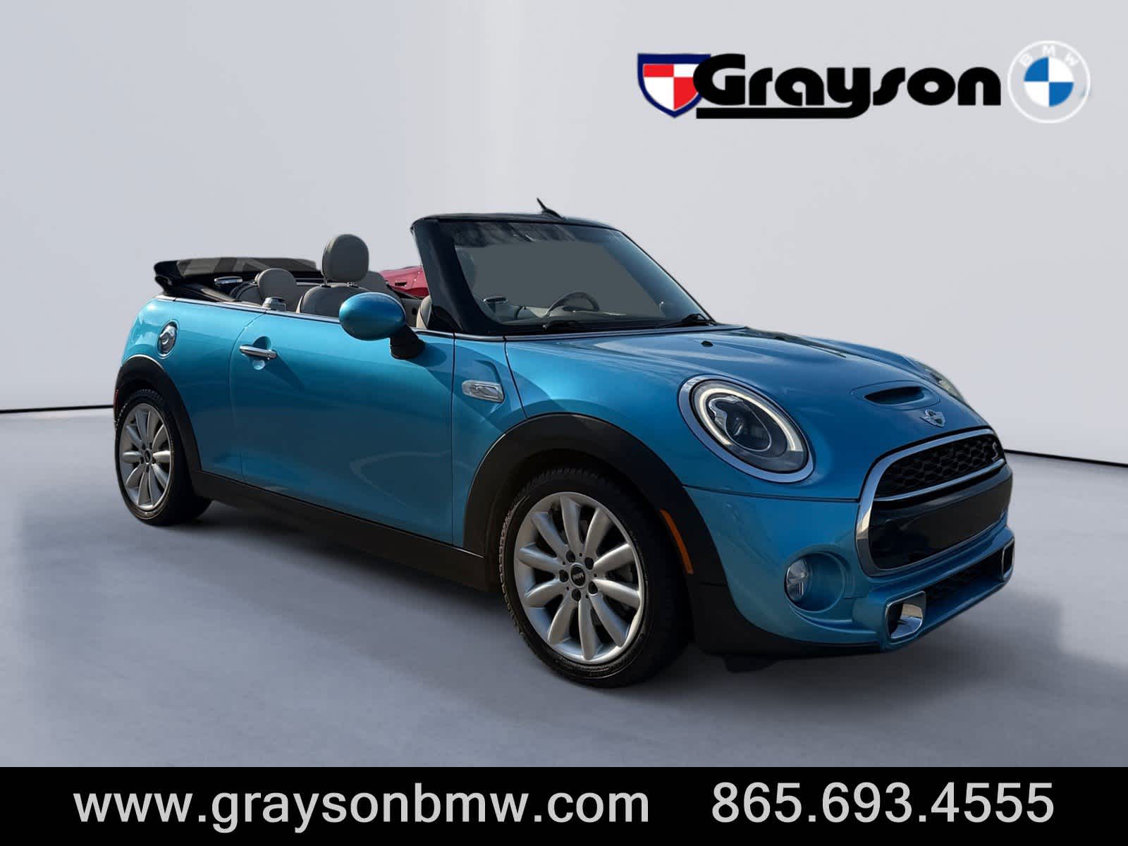 Blue 2016 MINI Cooper Convertible Front-Wheel Drive Automatic