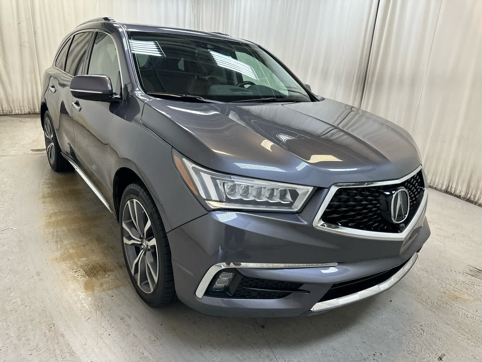 Gray (Modern Steel Metallic) 2019 Acura MDX SUV / Crossover All-Wheel Drive 9-Speed Automatic