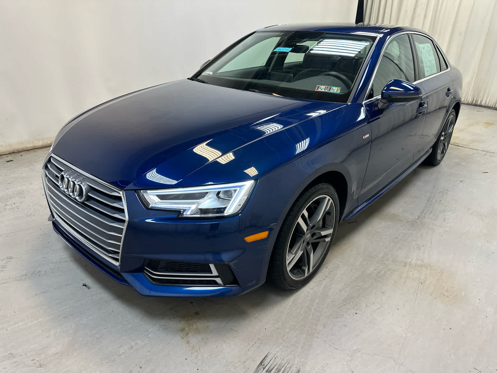 Moonlight Blue Metallic 2018 Audi A4 Sedan All-Wheel Drive 7-Speed Automatic