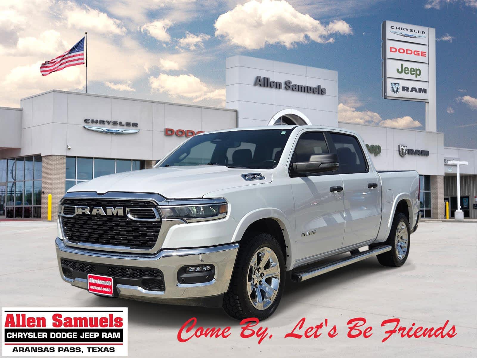 Bright White Clearcoat 2025 RAM 1500 Pickup Truck Four-Wheel Drive 8-Speed Automatic