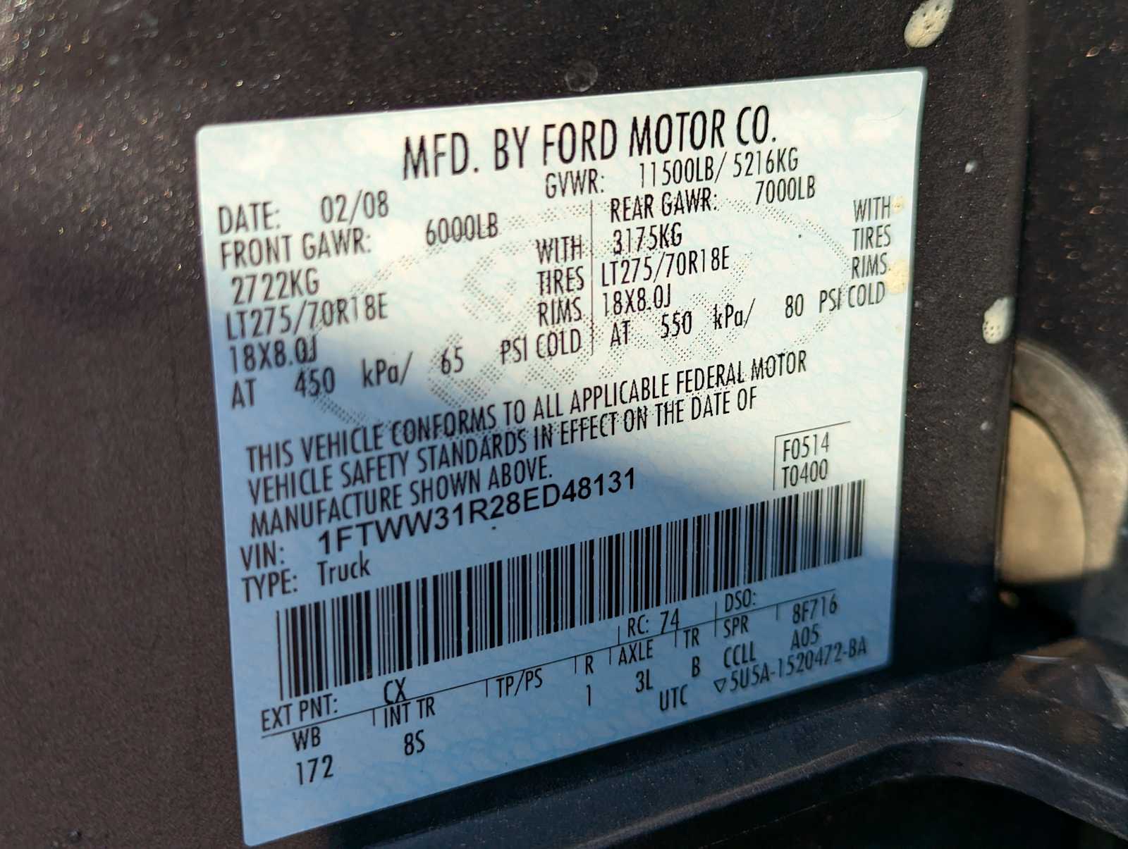 2008 Ford Super Duty F-350 SRW FX4 25