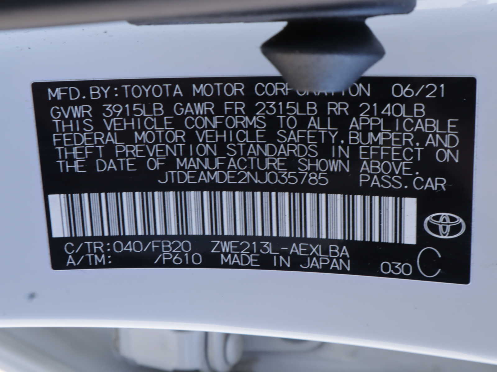 2022 Toyota Corolla Hybrid LE 27