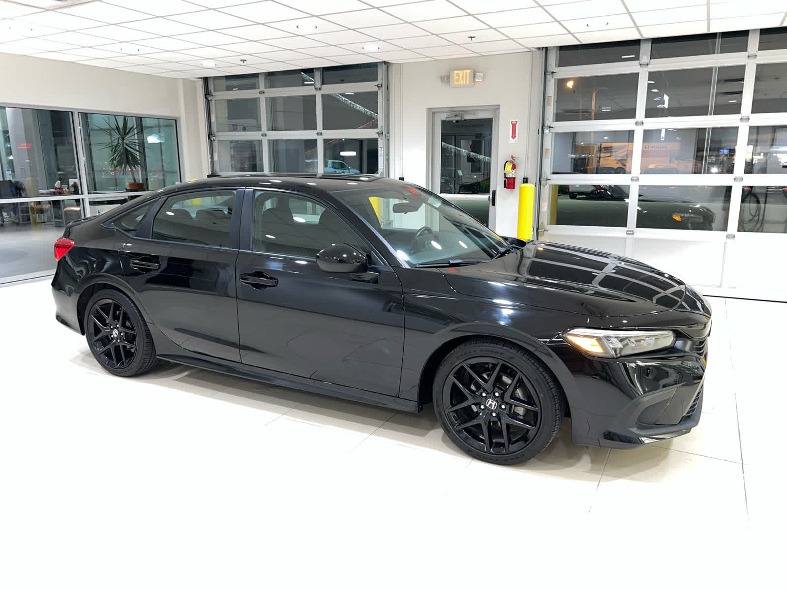 Crystal Black Pearl 2024 Honda Civic Sport FWD Sedan Front-Wheel Drive Continuously Variable Transmission