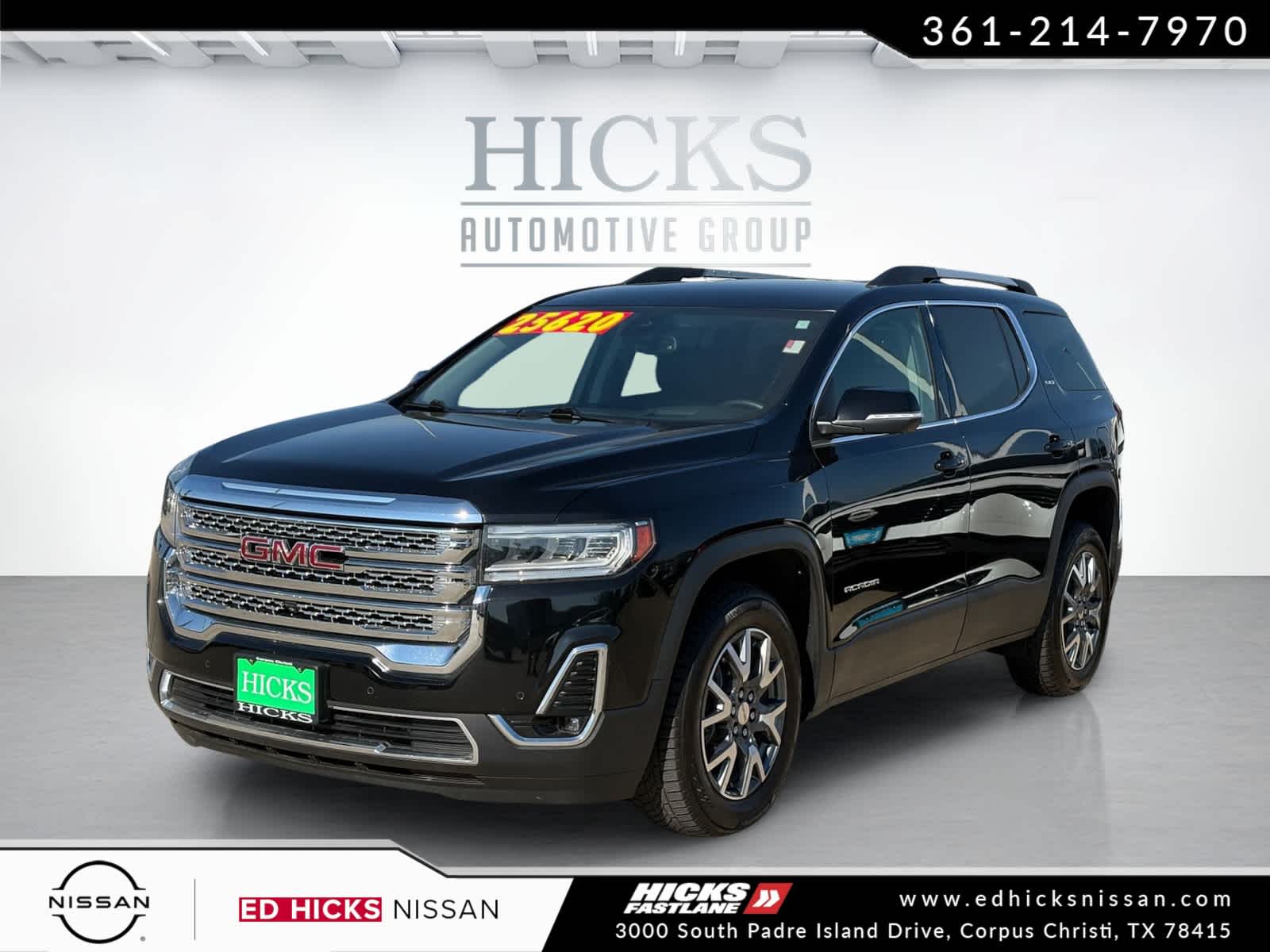 Black (Ebony Twilight Metallic) 2023 GMC Acadia SLT FWD SUV / Crossover Front-Wheel Drive 9-Speed Automatic