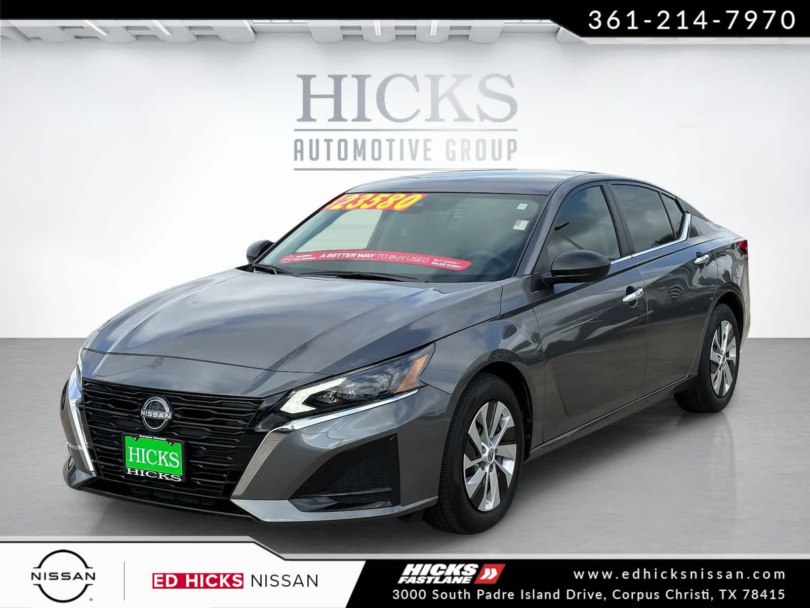 Gray (Gun Metallic) 2025 Nissan Altima 2.5 S FWD Sedan Front-Wheel Drive Continuously Variable Transmission