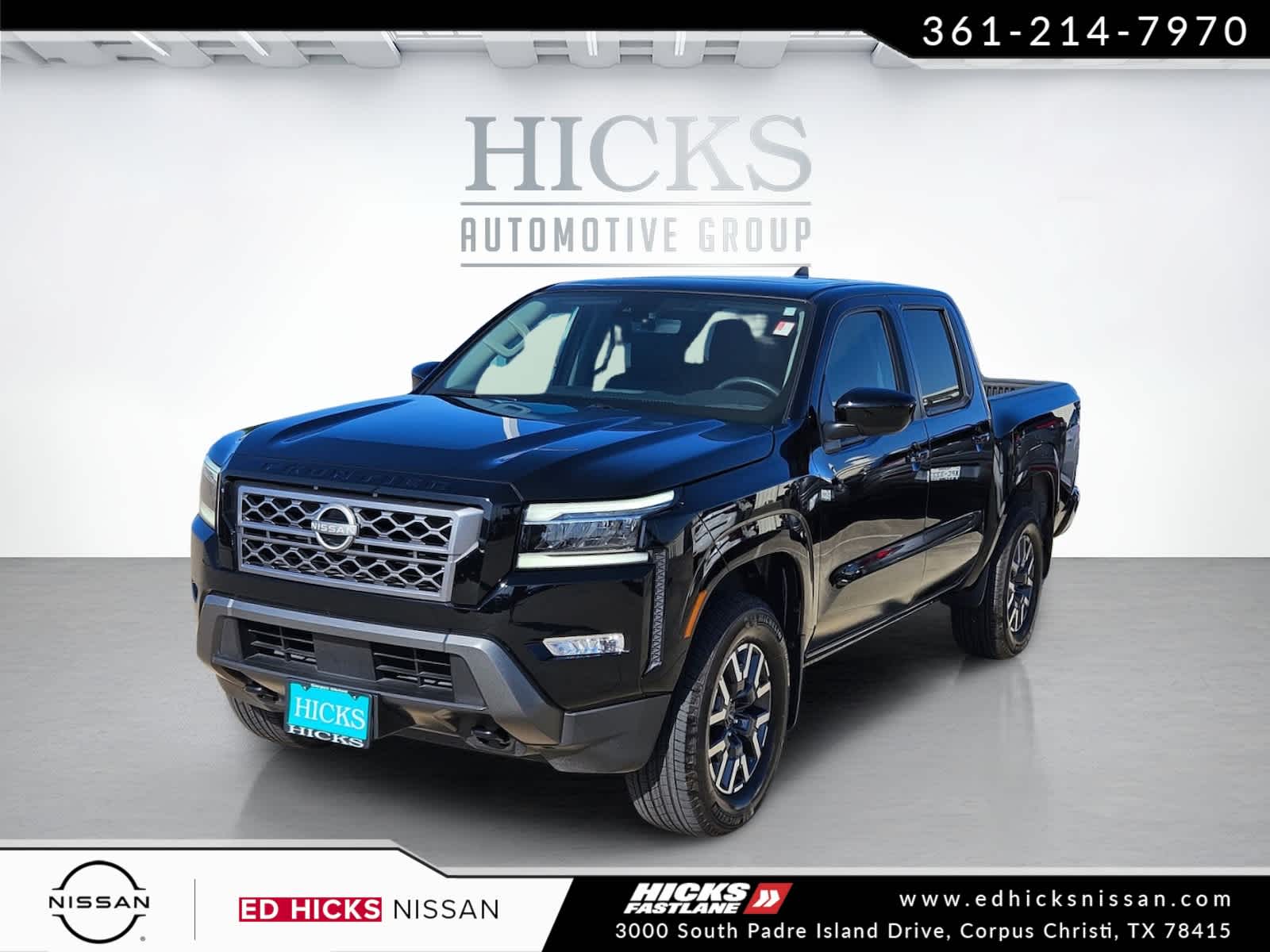 Super Black 2024 Nissan Frontier Pickup Truck Four-Wheel Drive 9-Speed Automatic