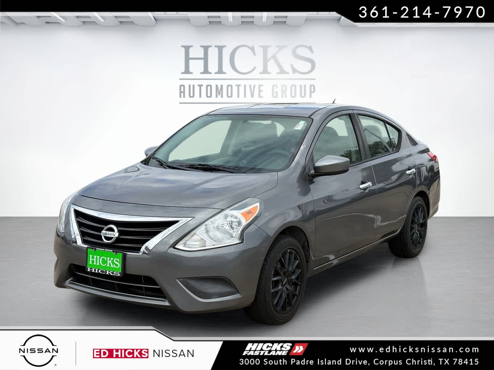 Gray (Gun Metallic) 2017 Nissan Versa SV Sedan Front-Wheel Drive Continuously Variable Transmission