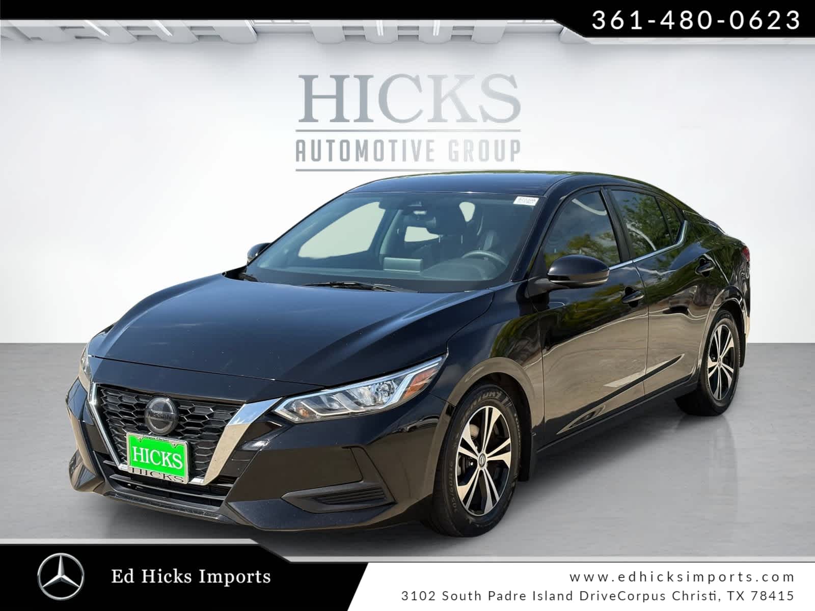 Super Black 2020 Nissan Sentra SV FWD Sedan Front-Wheel Drive Continuously Variable Transmission